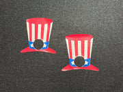 July 4th Nipple Pasties | Patriotic Top Hat | Independence Day | Discreet Packaging