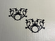 Gothic Wavey Heart | Gothic Pasty | Blackwork | Dark Romance | Discreet Packaging