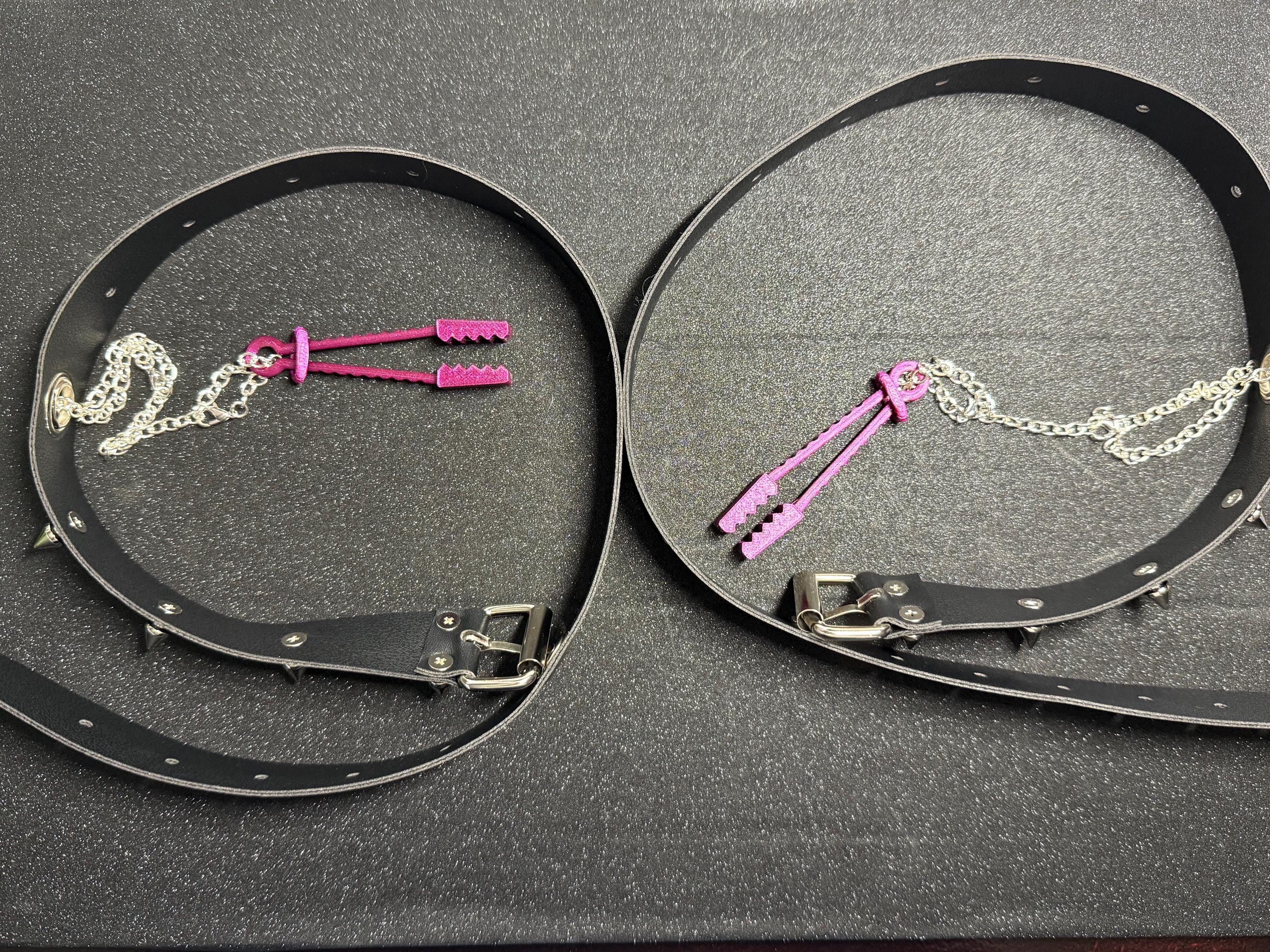 Restraint Harness with Lip and Nipple Connector | Adjustable Bondage Positioning Strap Set | Discreet Packaging