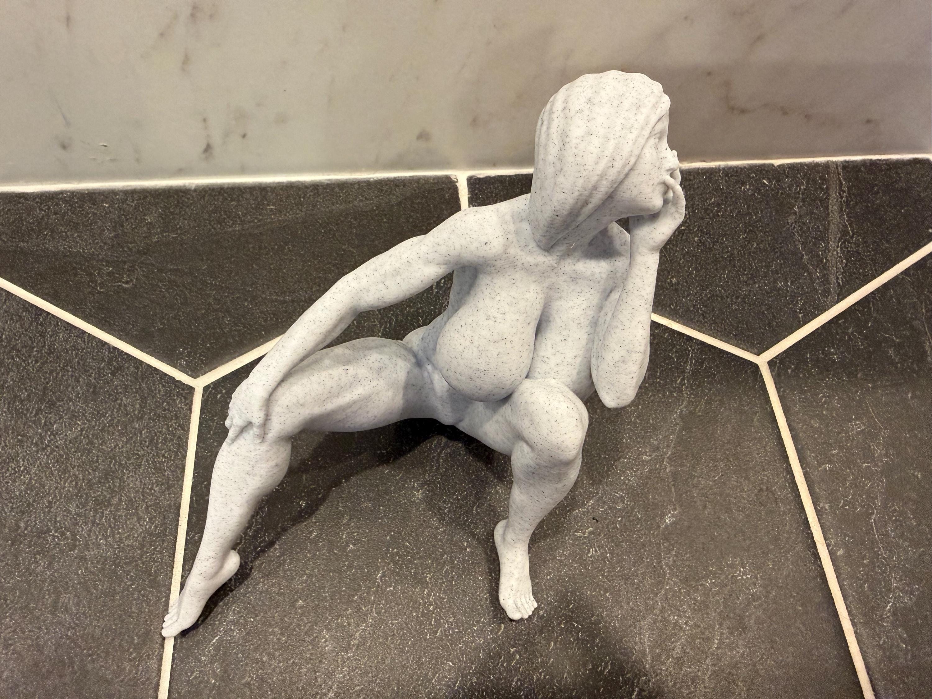 Female Figure Sculpture | Abstract Nude Art Statue | Contemporary Feminine Form Decor | Discreet Packaging