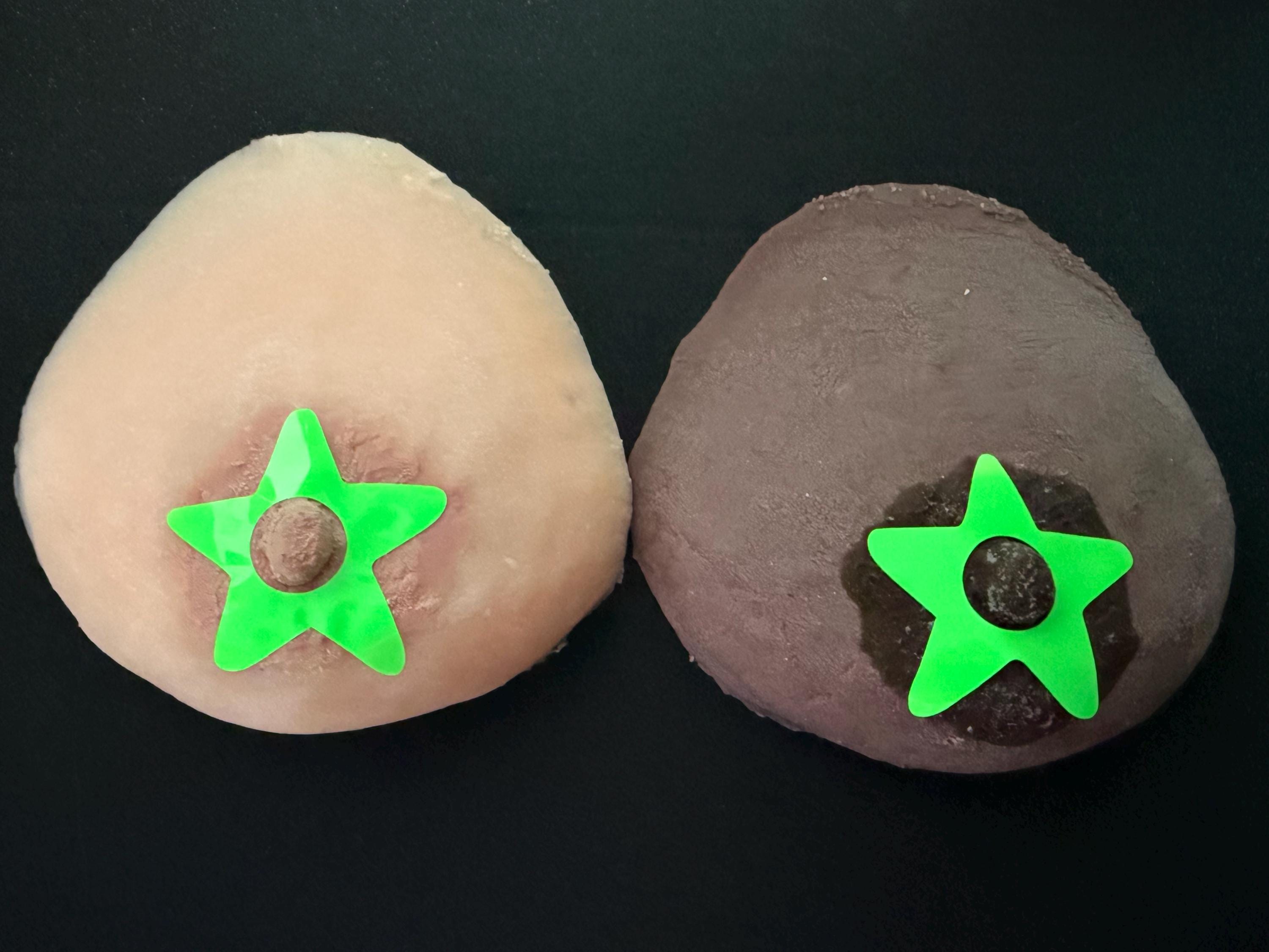 Luminous Green Glow-in-the-Dark Pasties | UV Reactive Shapes | Discreet Packaging