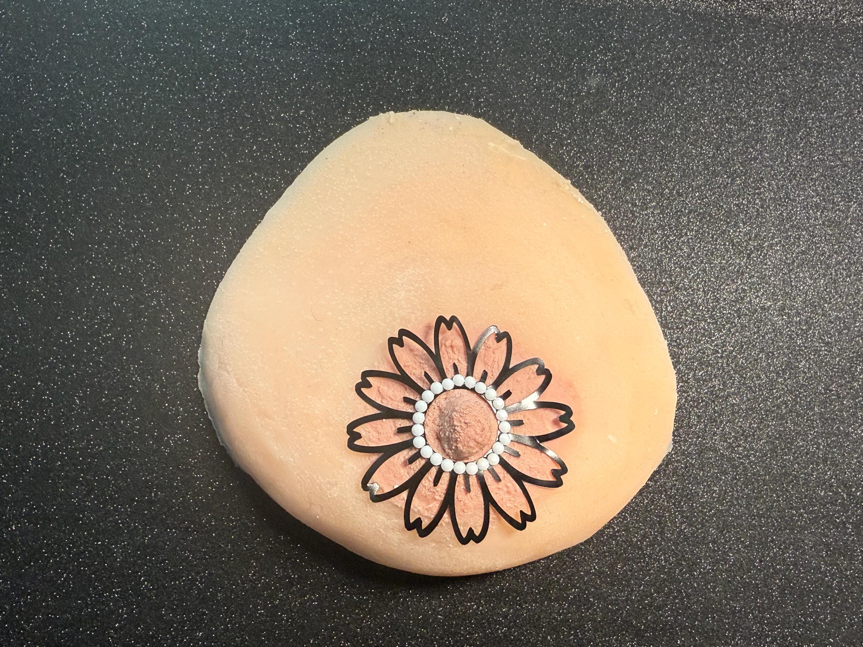 Rhinestone Flower Body Pasty | Rave Festival Body Jewelry | Discreet Packaging