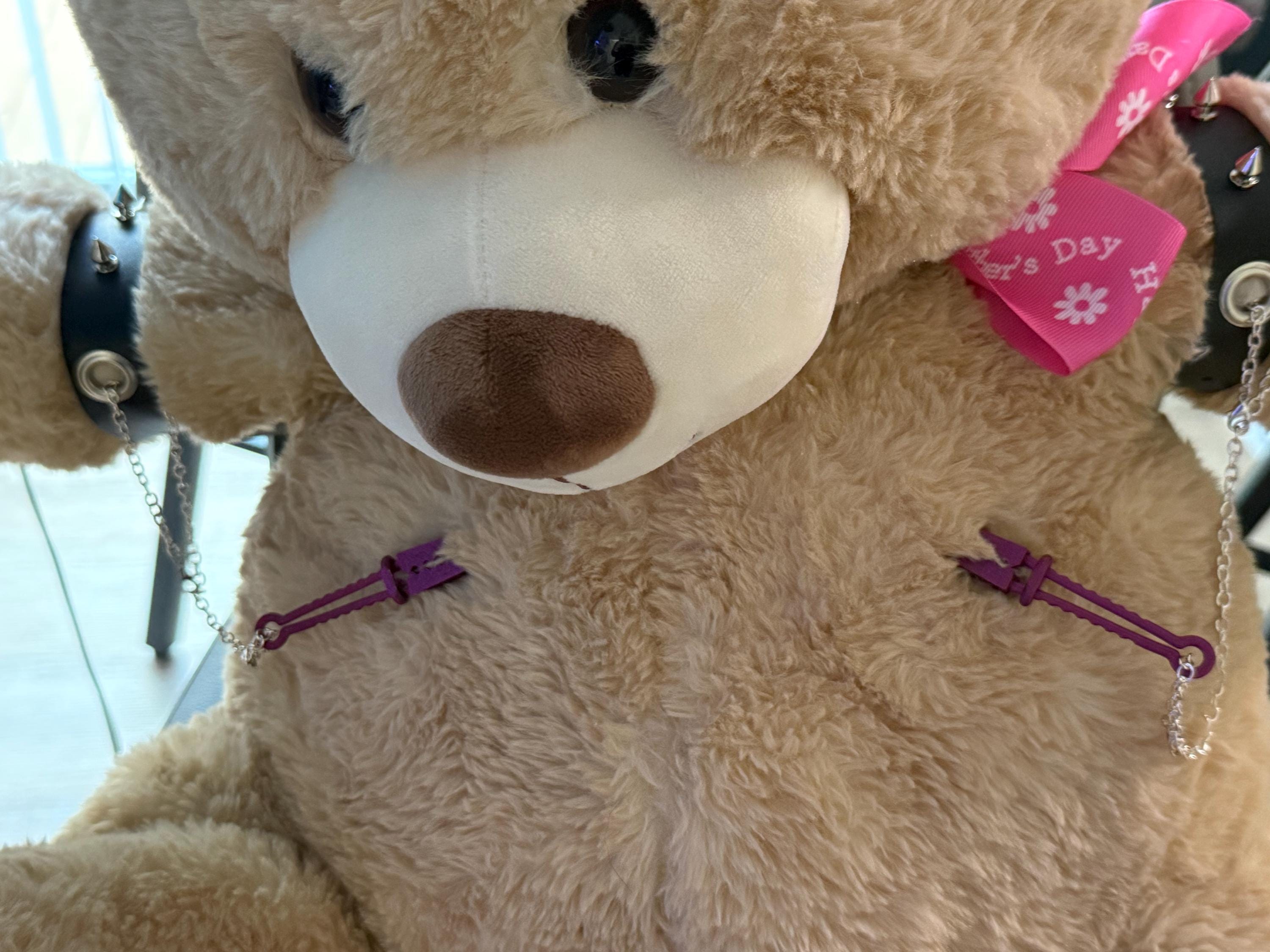 Restraint Harness with Lip and Nipple Connector | Adjustable Bondage Positioning Strap Set | Discreet Packaging