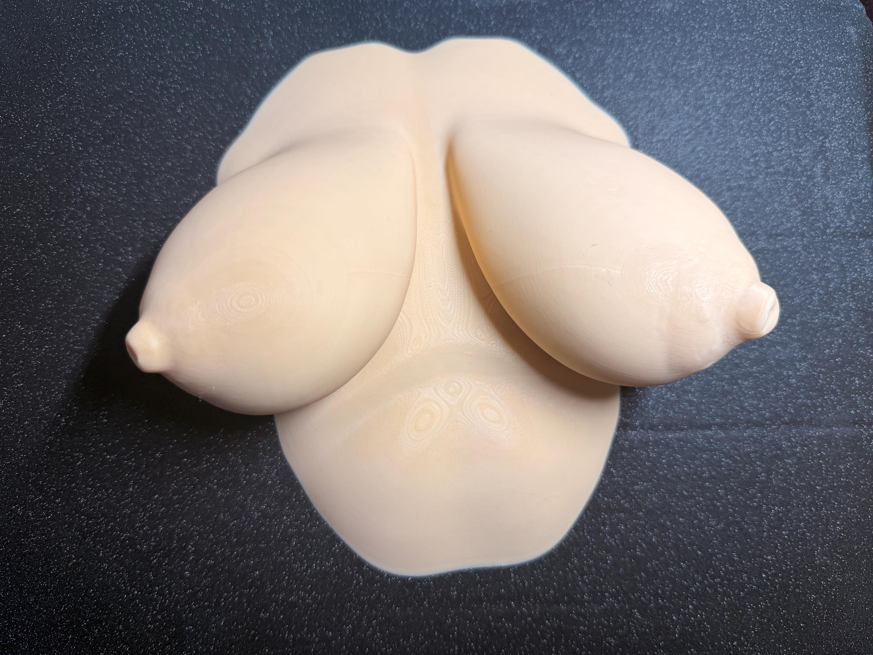 Customized 3d Printed Chest Wall Sculpture | Unique Body Art | Made to Order | Discreet Packaging