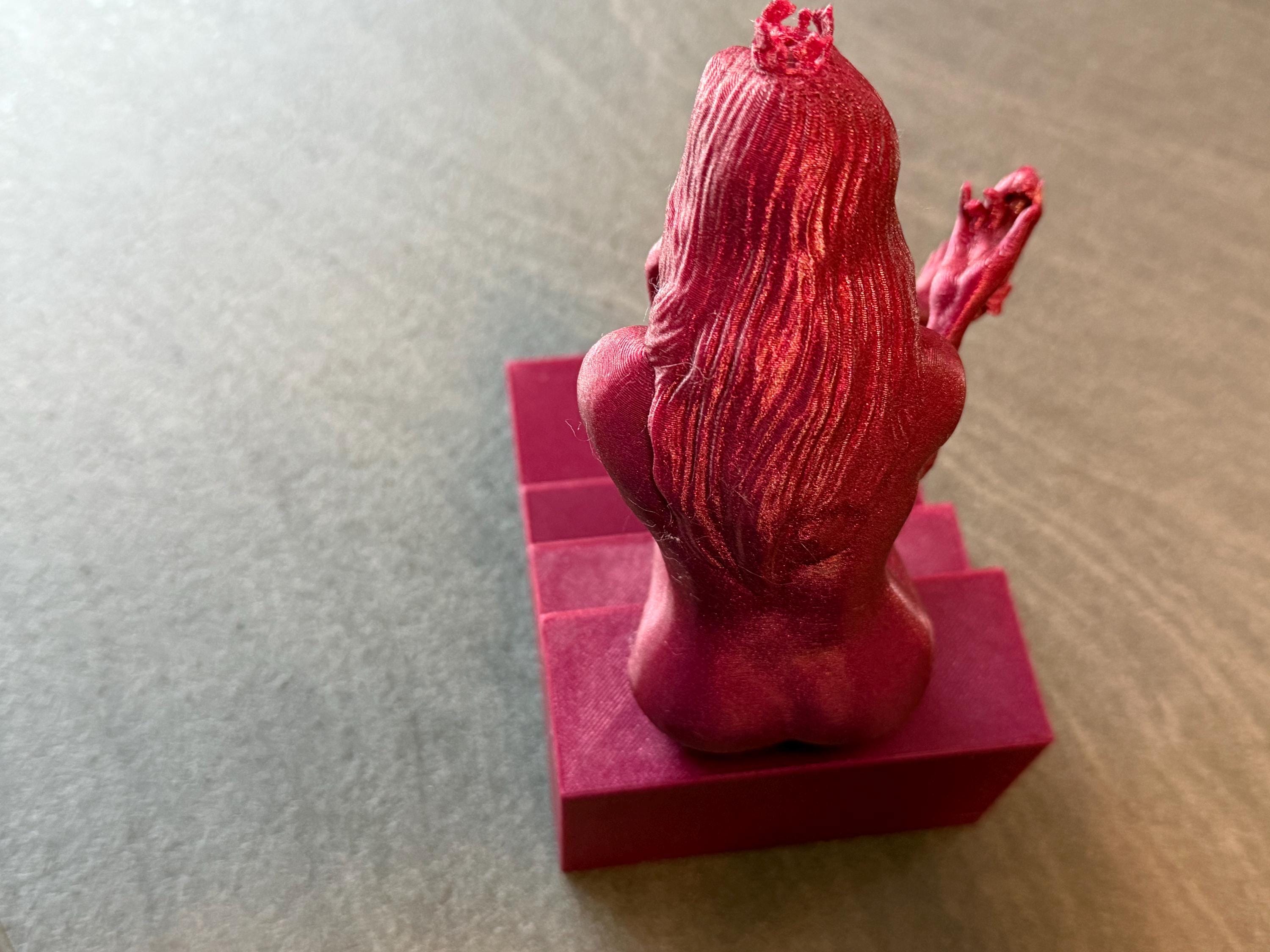 Modern Woman on Steps Sculpture | 3D Printed Art Decor | Discreet Packaging