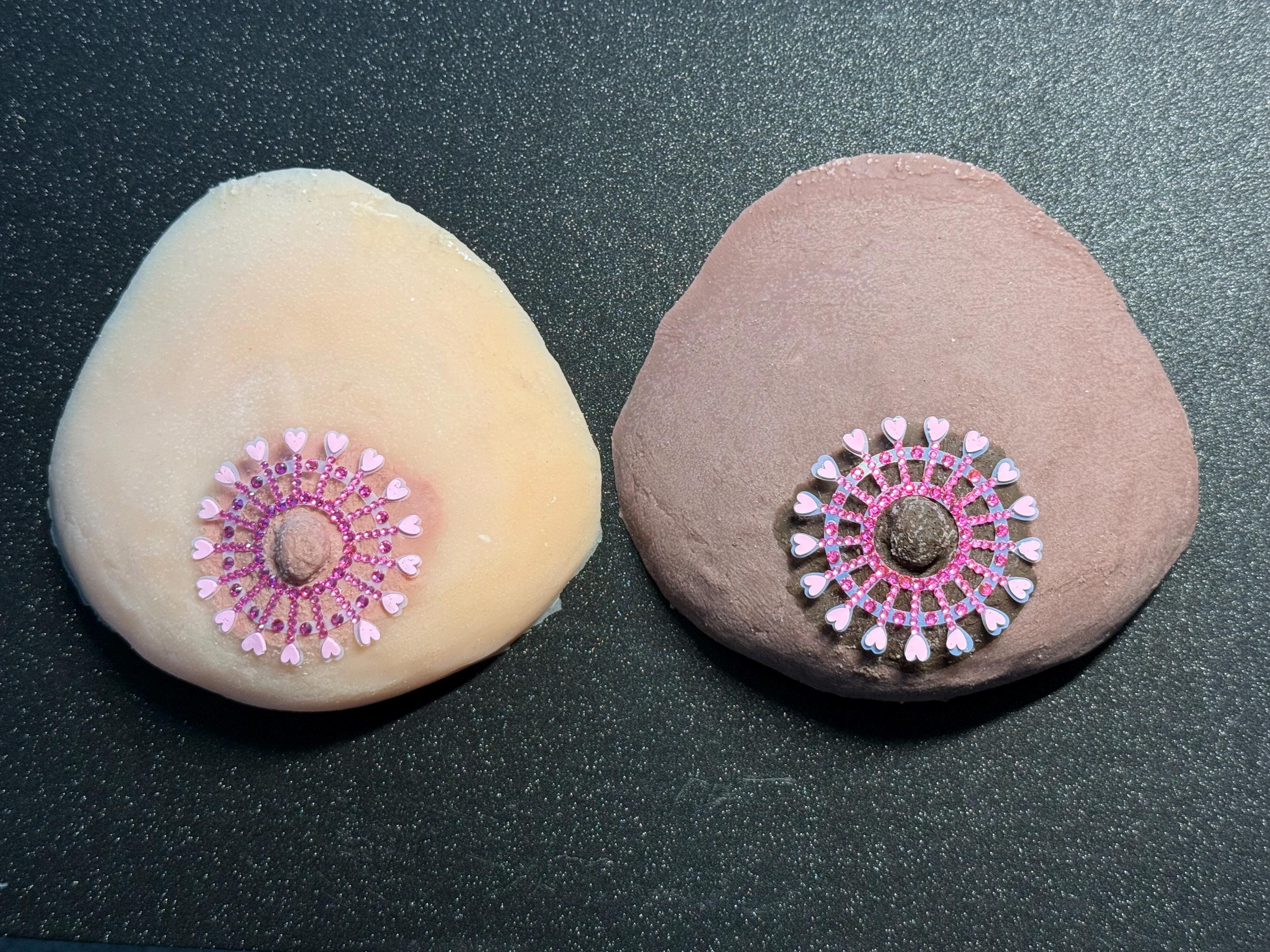 Rhinestone Flower Nipple Pasties | Festival Body Jewelry | Discreet Packaging