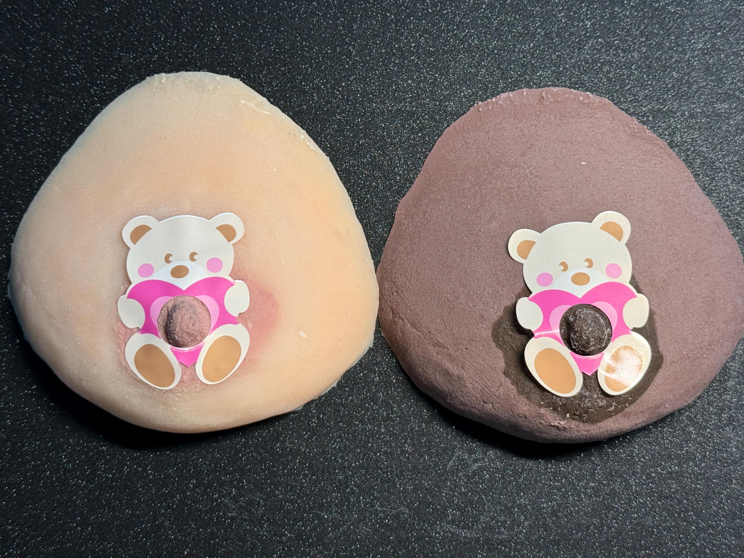 Teddy Bear Heart Pasties | Playful Medical Grade Adhesive Nipple Covers | Discreet Packaging