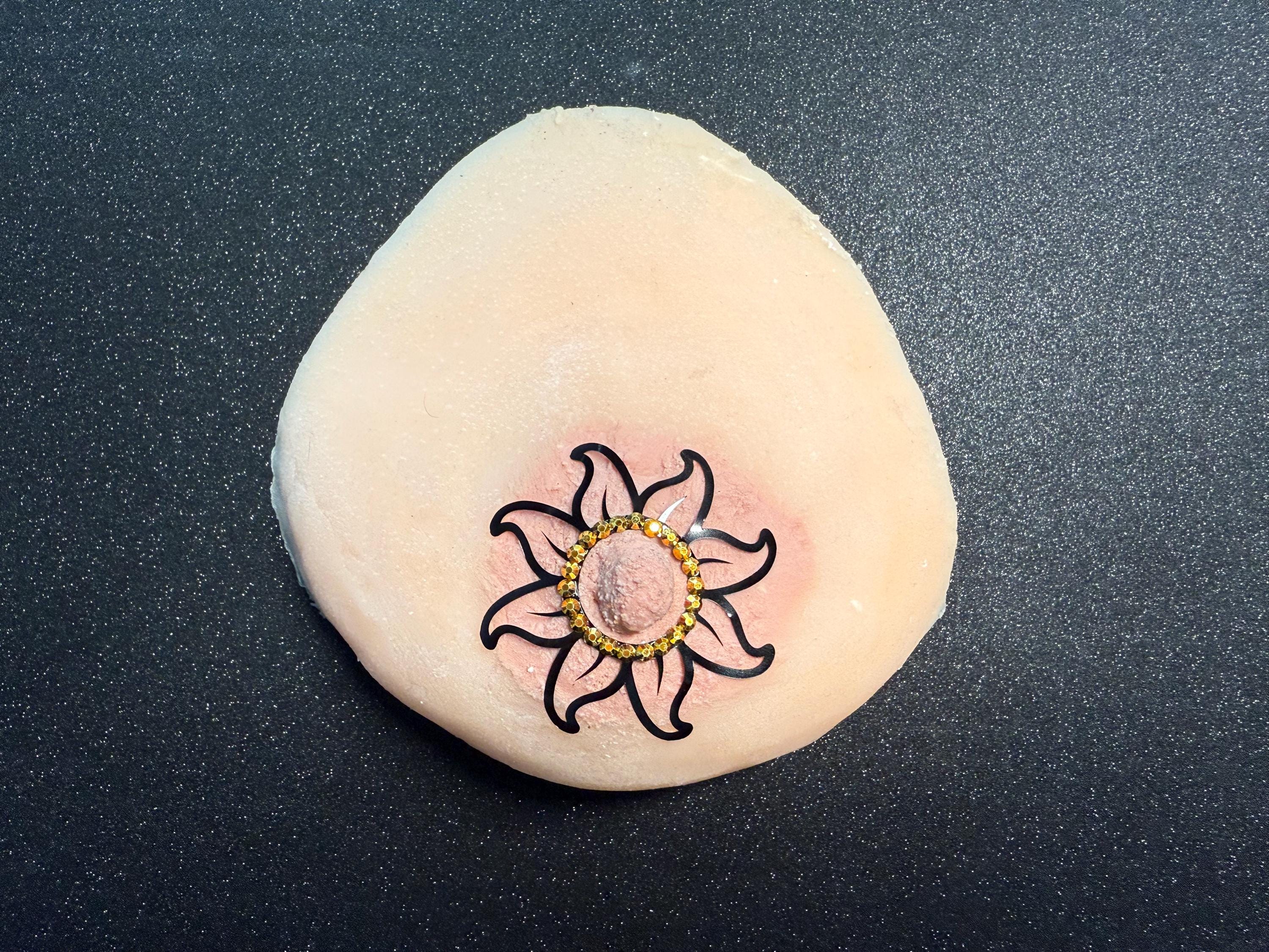 Rhinestone Flower Body Pasty: Rave Festival Body Jewelry | Discreet Packaging