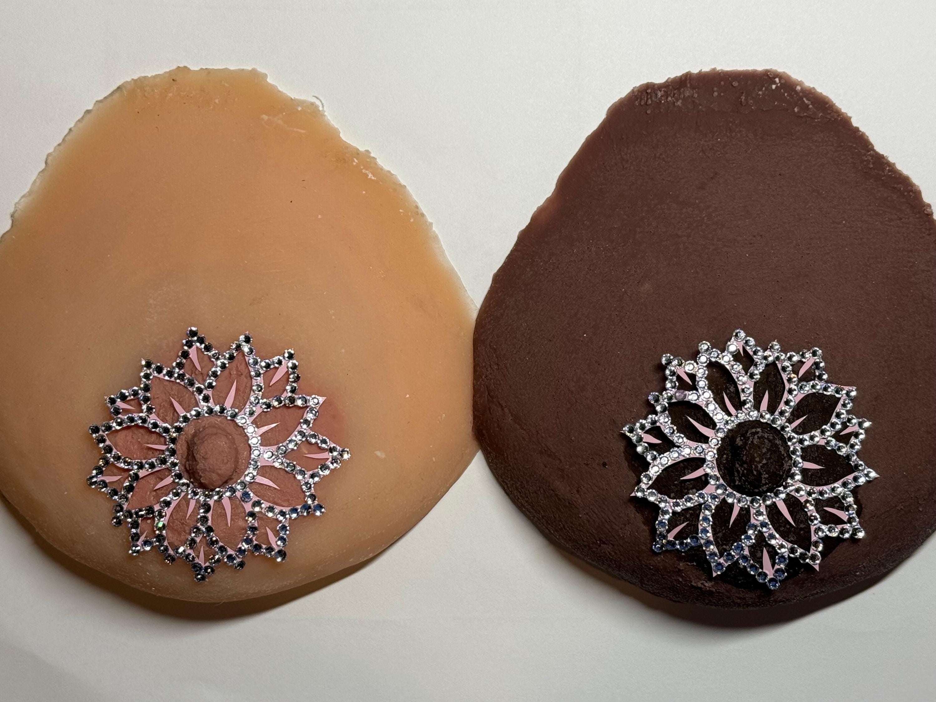 Rhinestone Flower Nipple Pasty | Rave Body Jewelry | Discreet Packaging