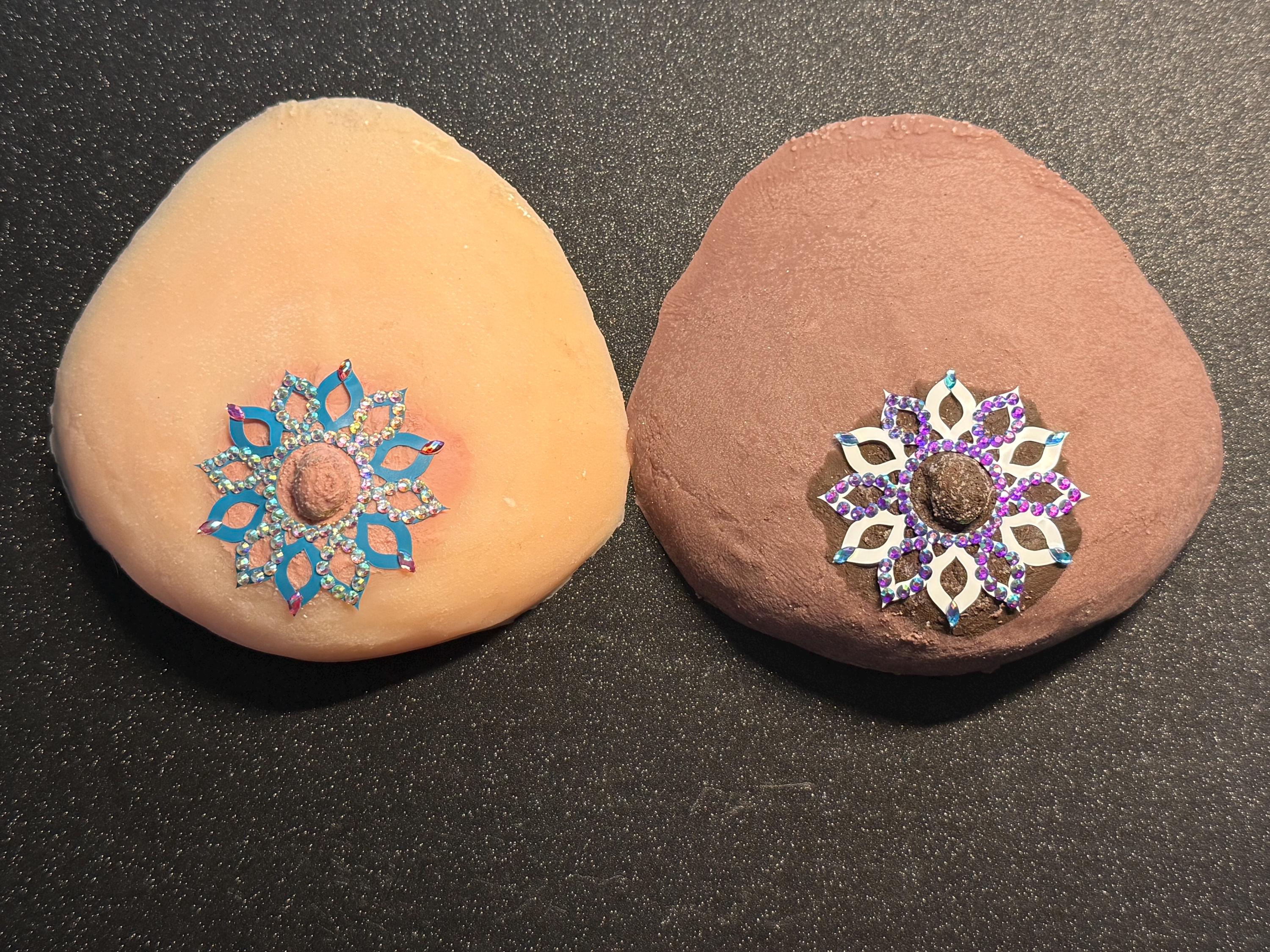 Rhinestone Flower Nipple Pasty | Rave Body Jewelry | Discreet Packaging