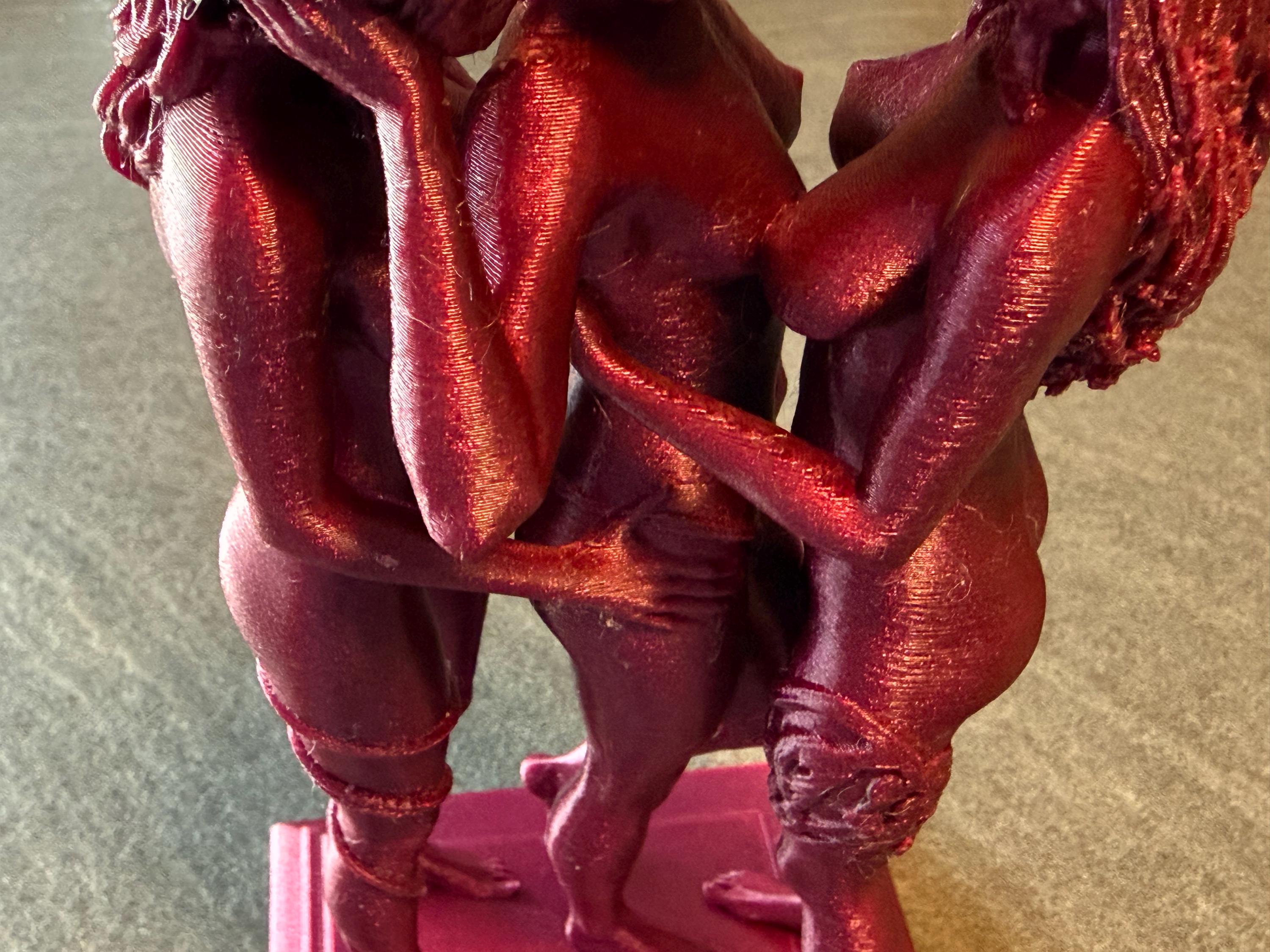 Trio Woman Sculpture | Contemporary Female Form Decor | Handmade Multi-Figure Artwork | Discreet Packaging