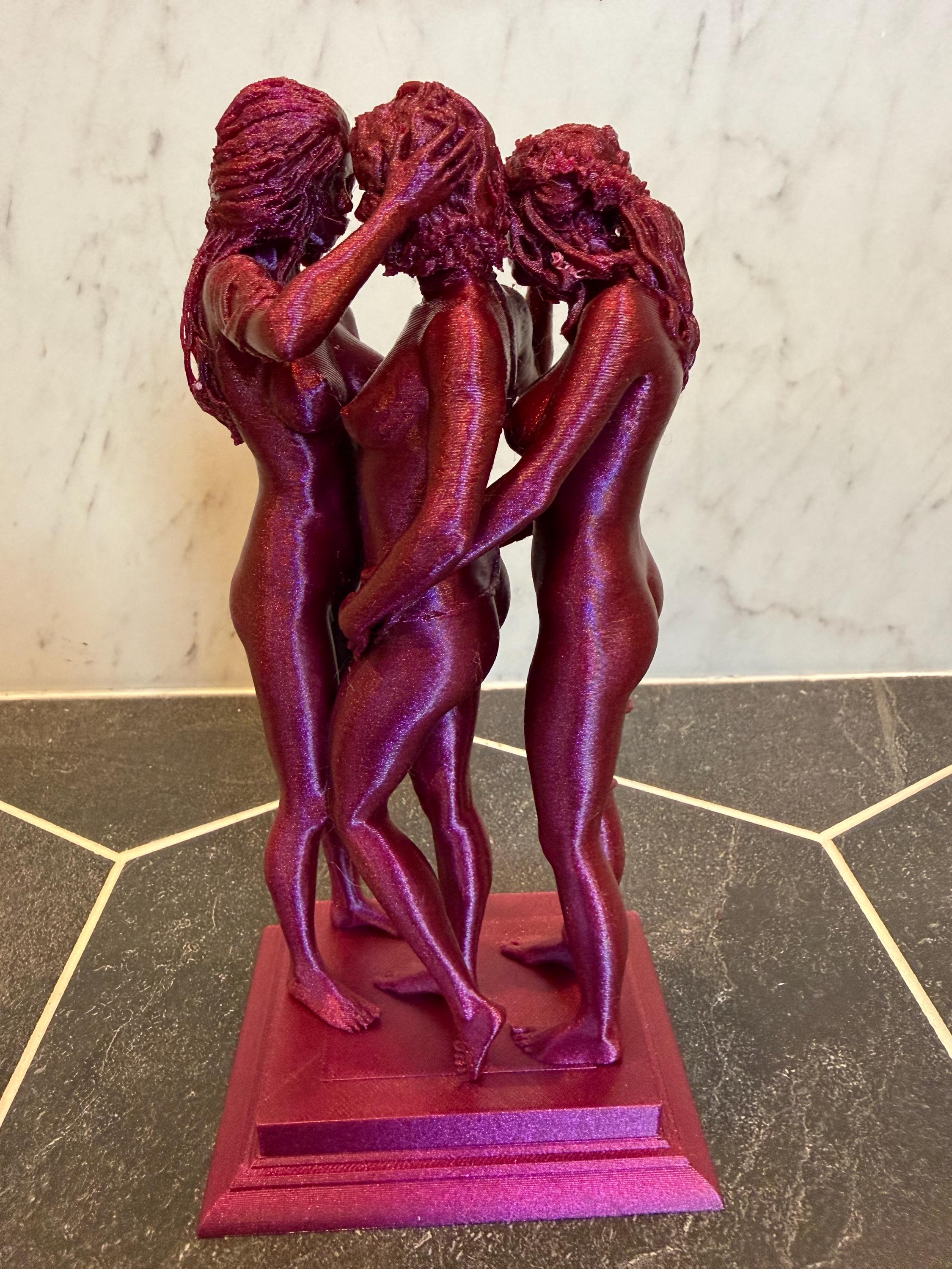 Trio Woman Sculpture | Contemporary Female Form Decor | Handmade Multi-Figure Artwork | Discreet Packaging