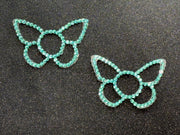 Rhinestone Butterfly Pasties | Rave Festival Body Jewelry | Discreet Packaging