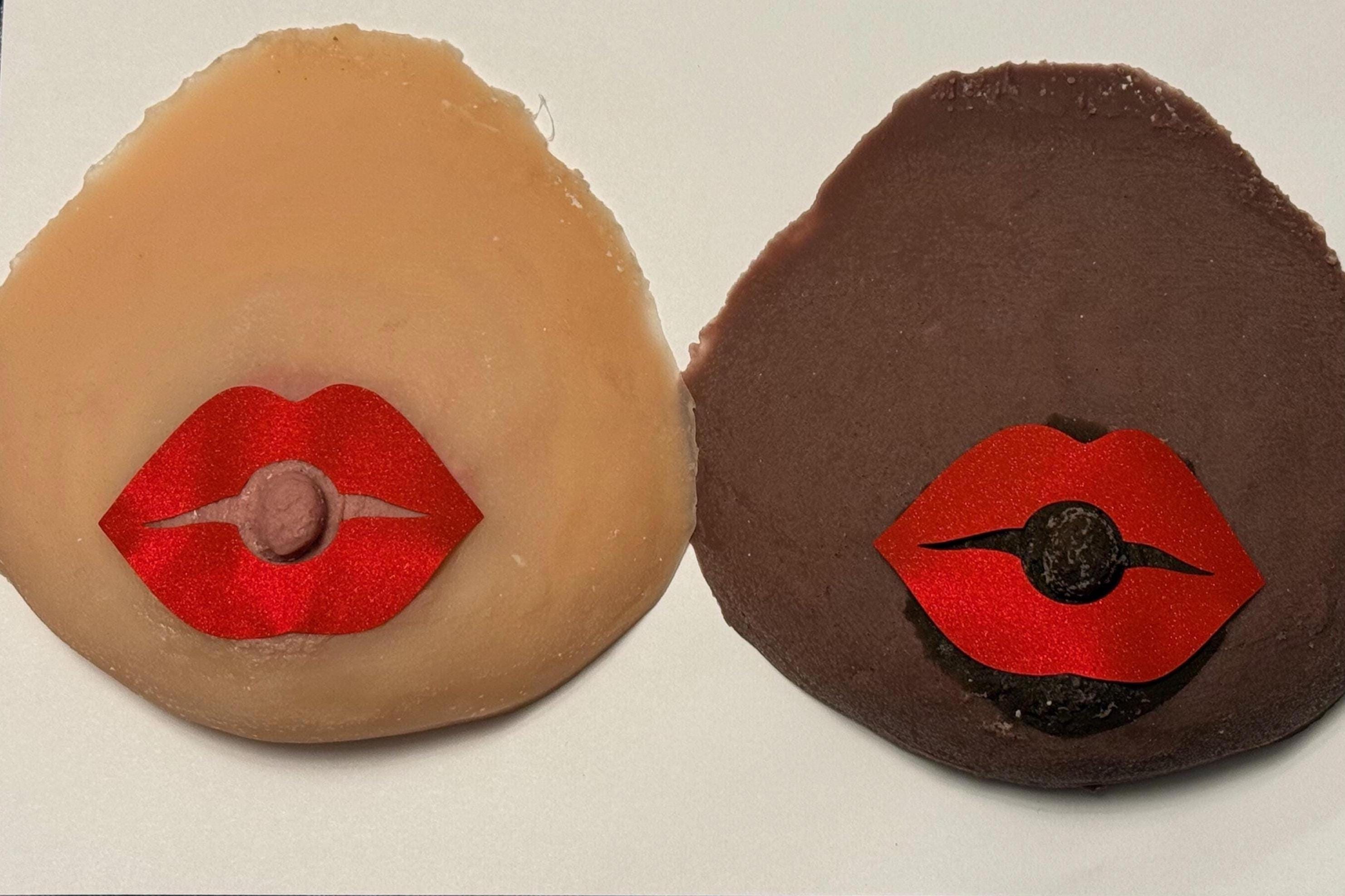 Red Lips Nipple Stickers | Medical Grade Adhesive | Latex-Free | Discreet Packaging