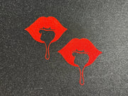Sexy Sticker | Bold | Vibrant Lips | Made to Order | Glitter Lips | Red Pasty | Discreet Packaging