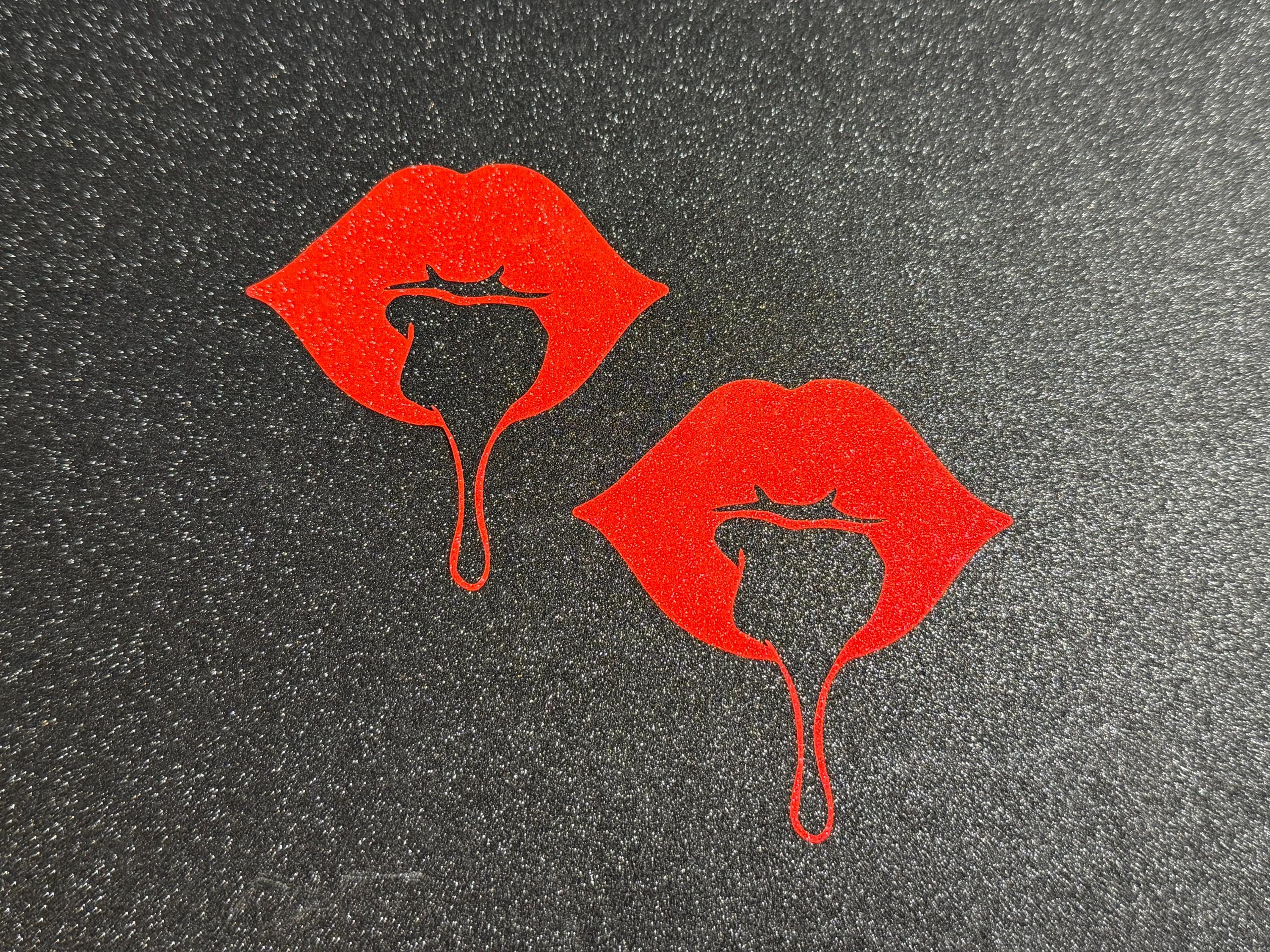 Sexy Sticker | Bold | Vibrant Lips | Made to Order | Glitter Lips | Red Pasty | Discreet Packaging