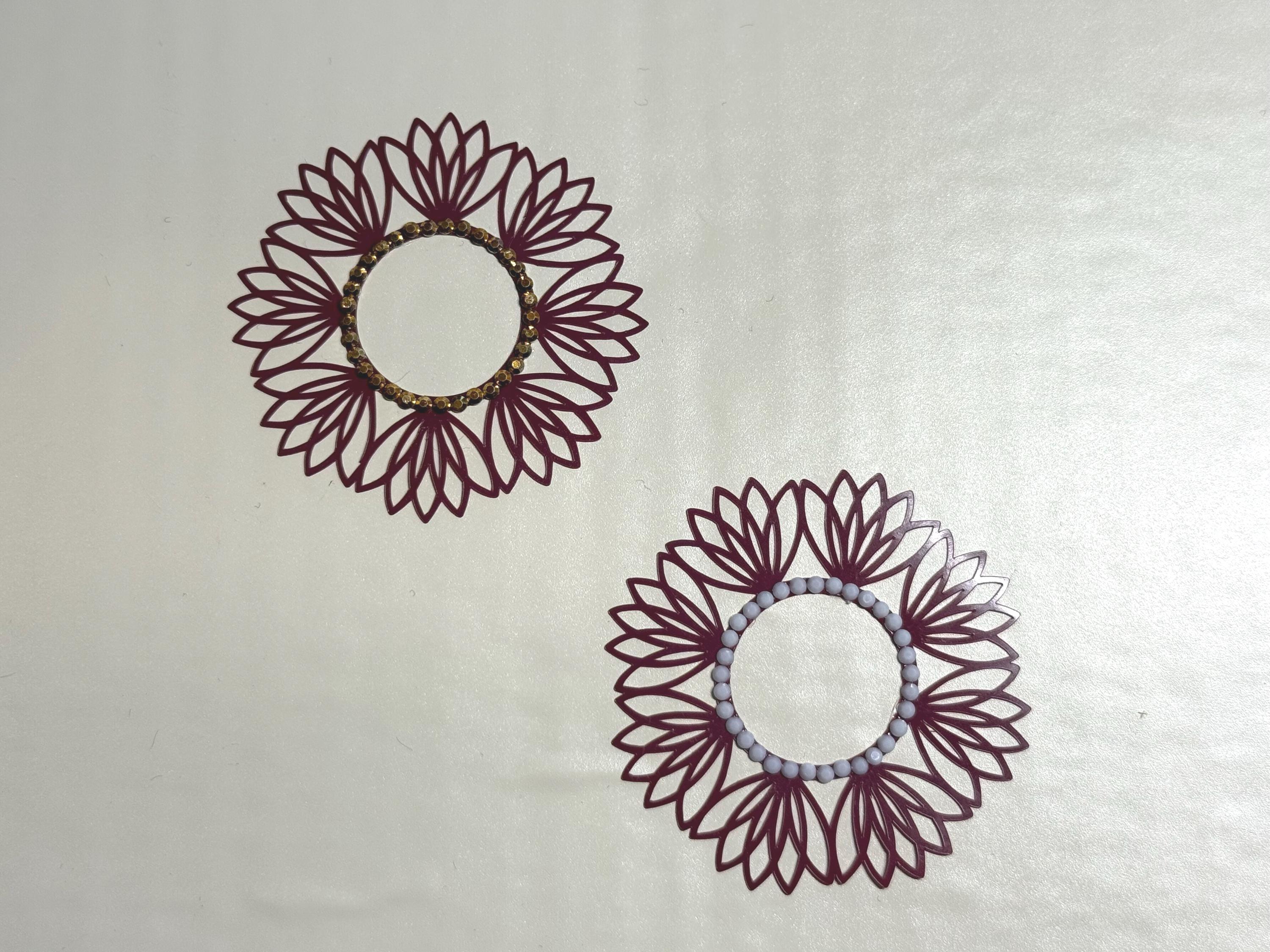 Rhinestone Flower Nipple Pasty | Festival Body Jewelry | Discreet Packaging