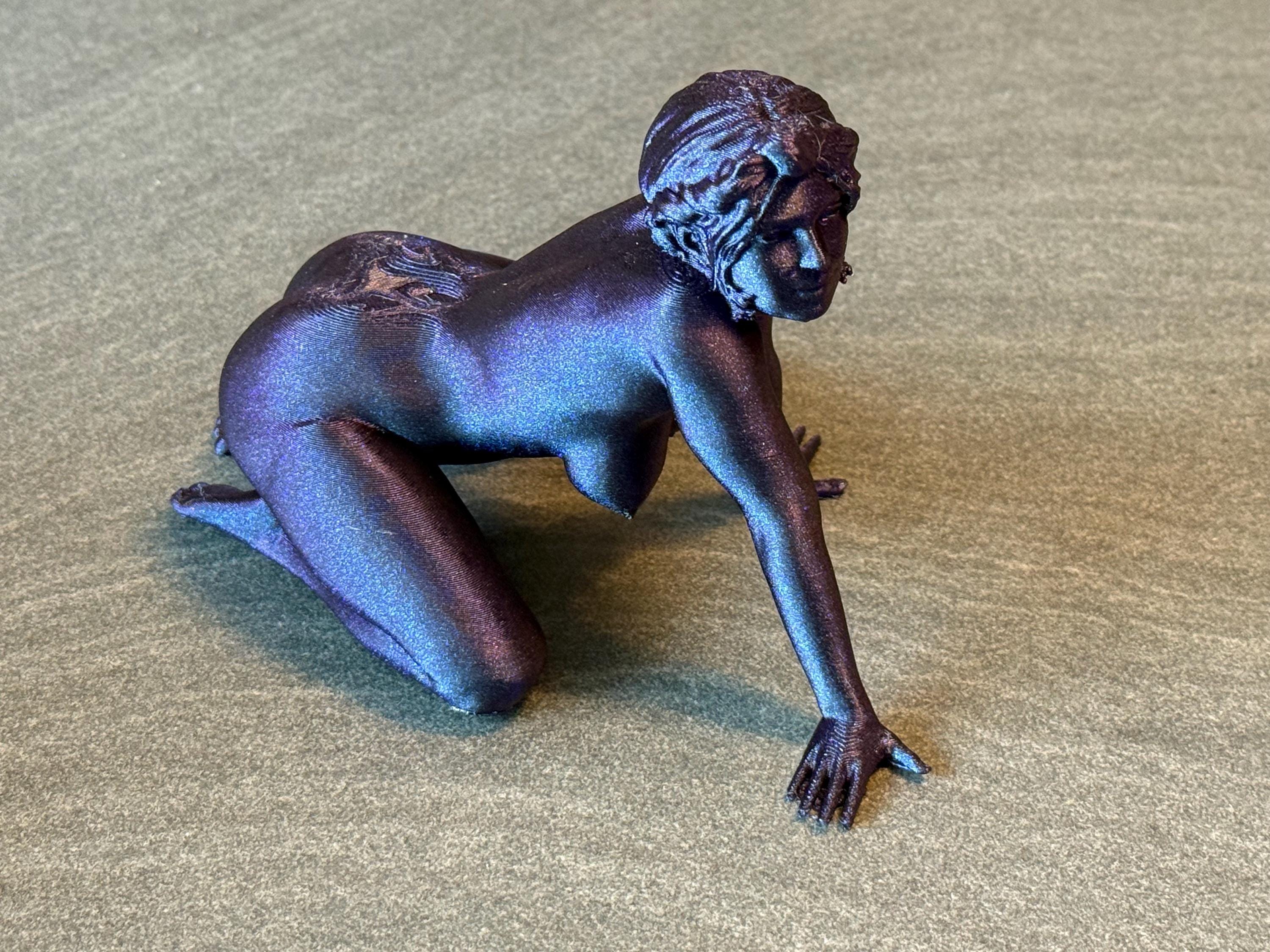 Female Art Statue | Modern Figurative Desk Decor | Elegant Sculptural Accent | Discreet Packaging
