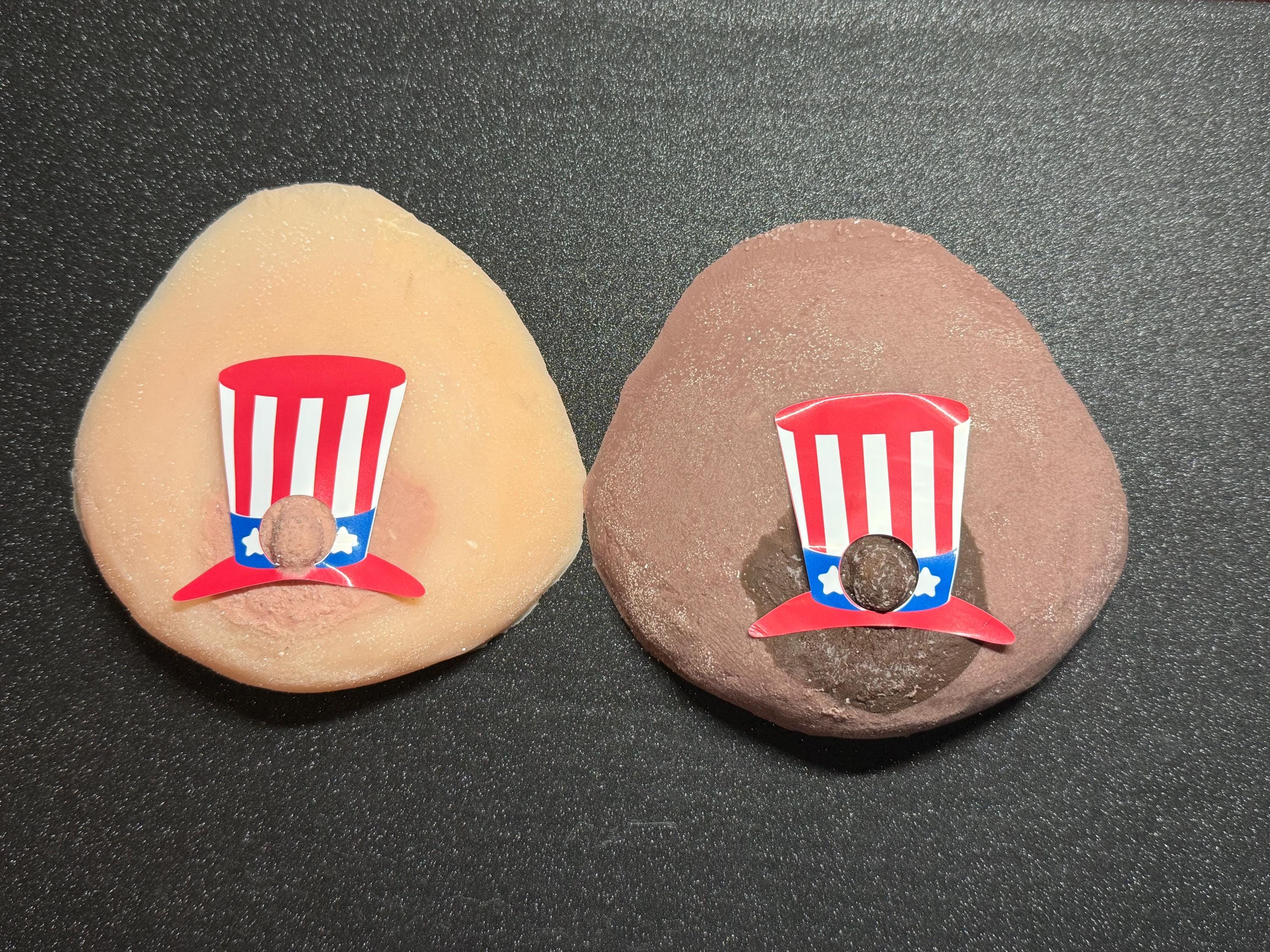 July 4th Nipple Pasties | Patriotic Top Hat | Independence Day | Discreet Packaging