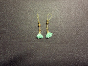 18K Gold Plated Nipple Jewelry | Dangling Flower Charms | Non-Pierced | Discreet Packaging