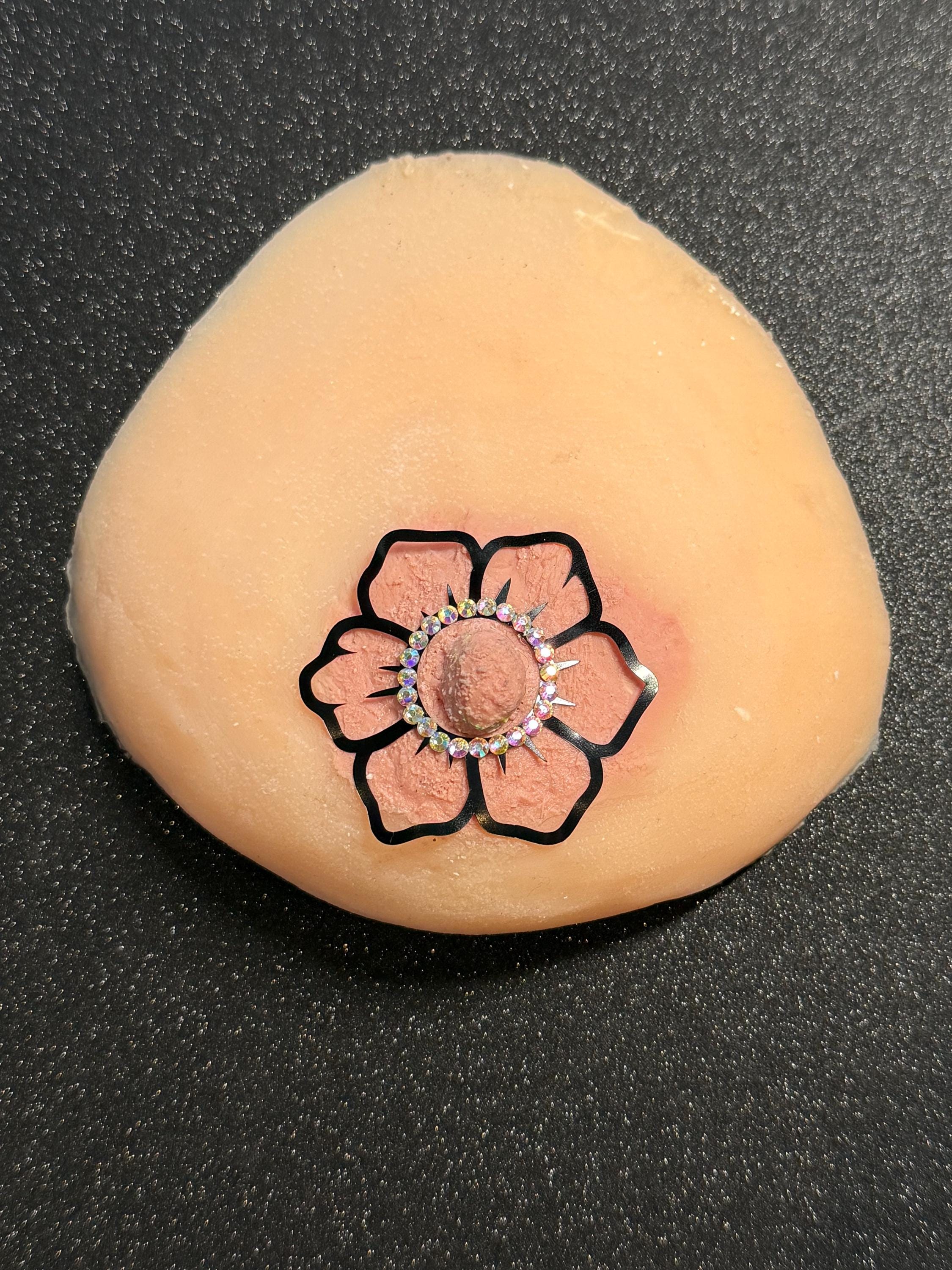 Rhinestone Flower Body Pasty | Rave Festival Body Jewelry | Discreet Packaging