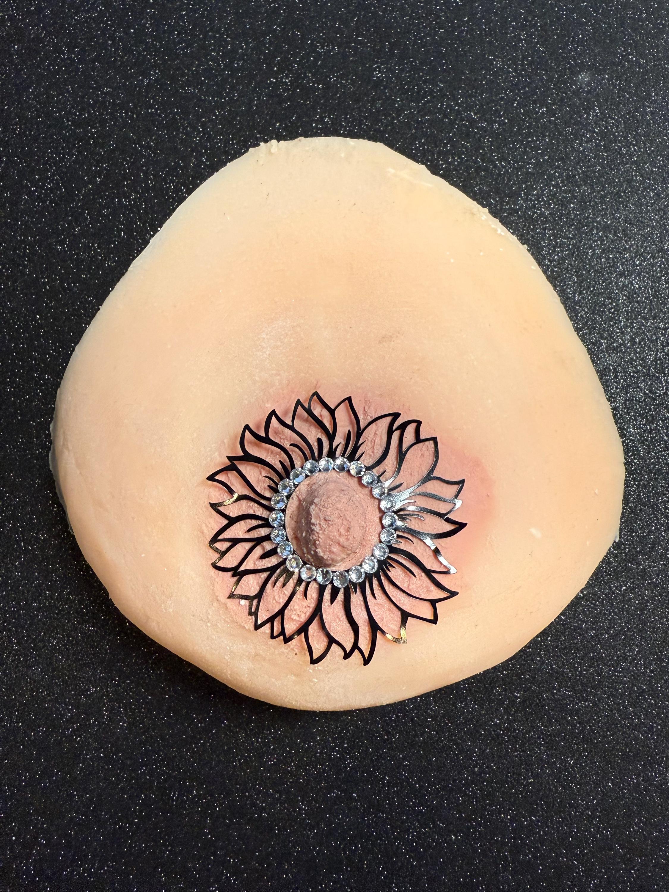 Rhinestone Flower Body Pasty | Rave Festival Body Jewelry | Discreet Packaging