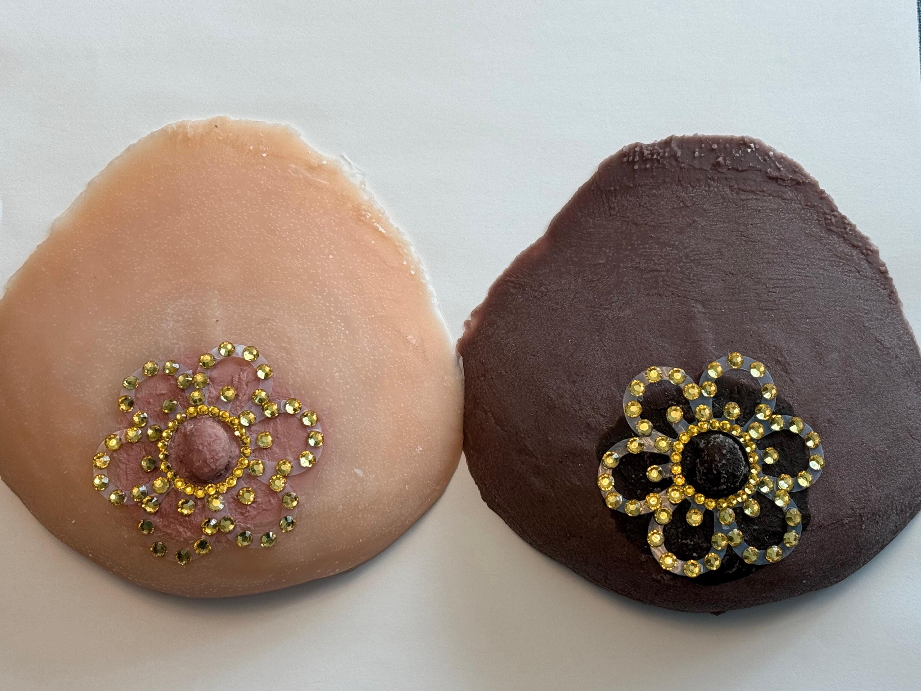 Rhinestone Flower Nipple Pasty | Rave Body Jewelry | Discreet Packaging
