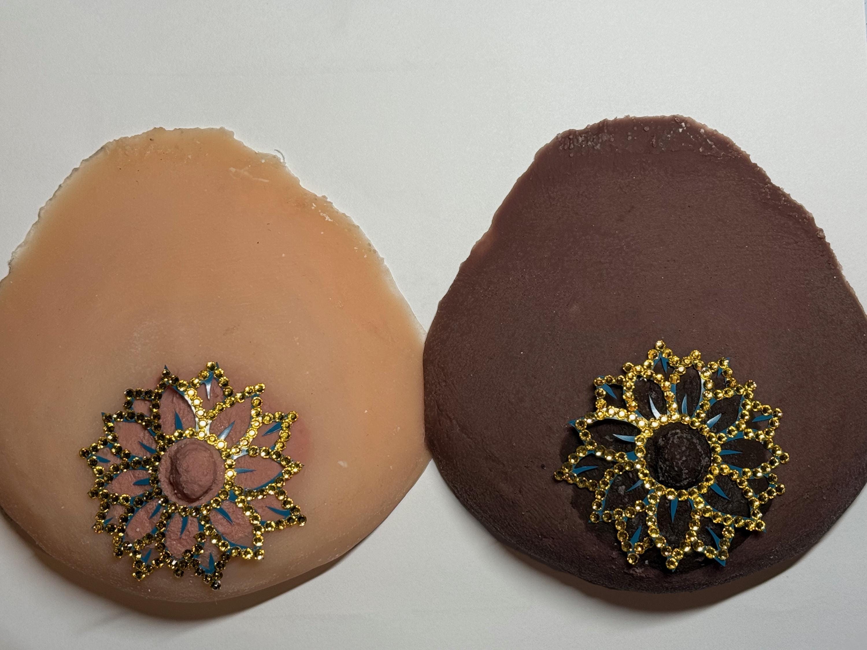 Rhinestone Flower Nipple Pasty | Rave Body Jewelry | Discreet Packaging