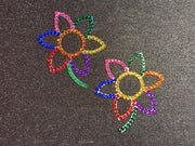 Rhinestone Flower Nipple Pasty | Rave Body Jewelry | Discreet Packaging