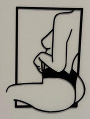 3D Printed Figurative Wall Sculpture | Modern Silhouette Art | Discreet Packaging