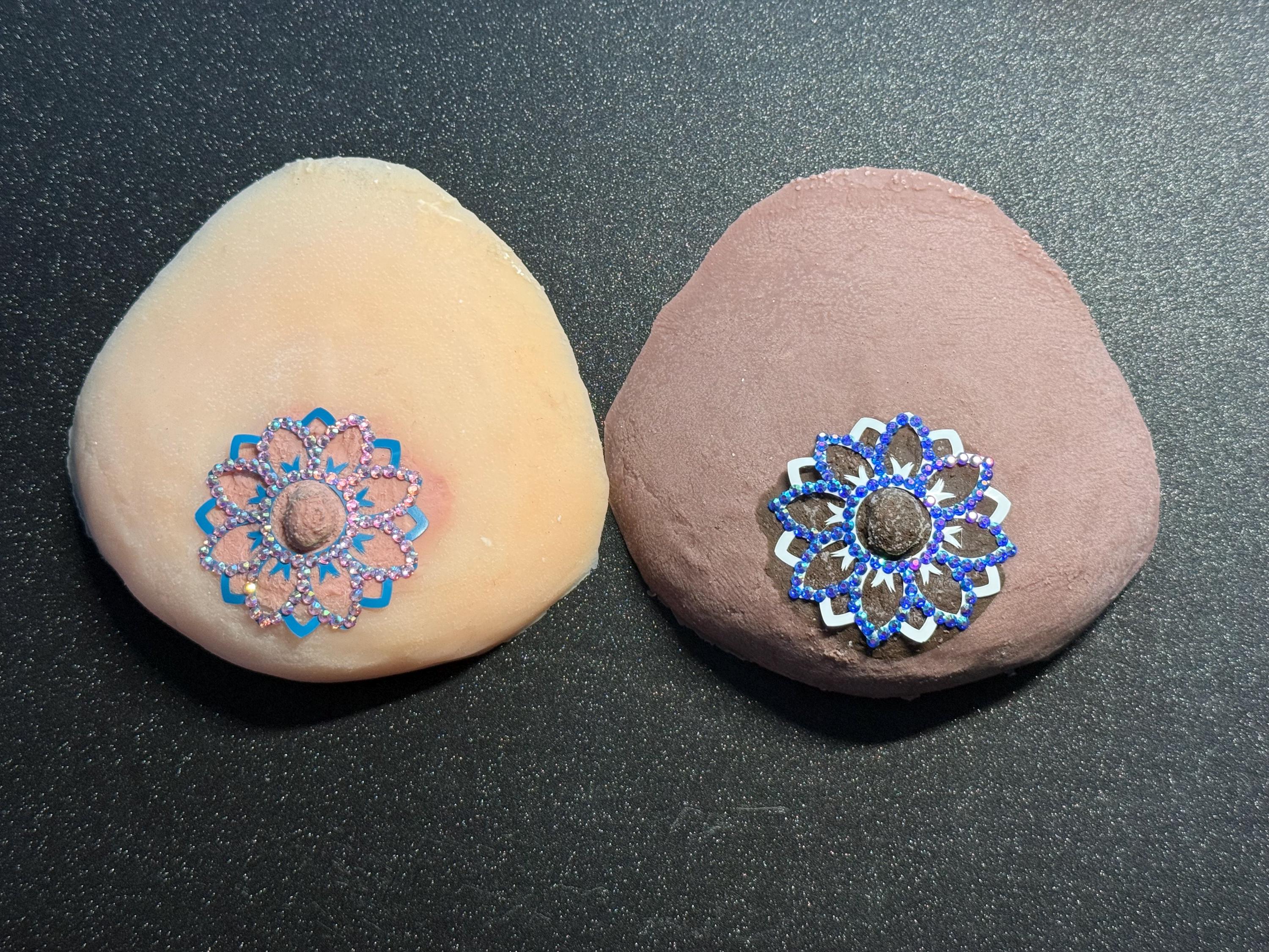 Rhinestone Flower Body Pasty | Rave Festival Body Jewelry | Discreet Packaging