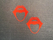 Scarlet Red Lips Nipple Stickers | Medical Grade Adhesive | Discreet Packaging