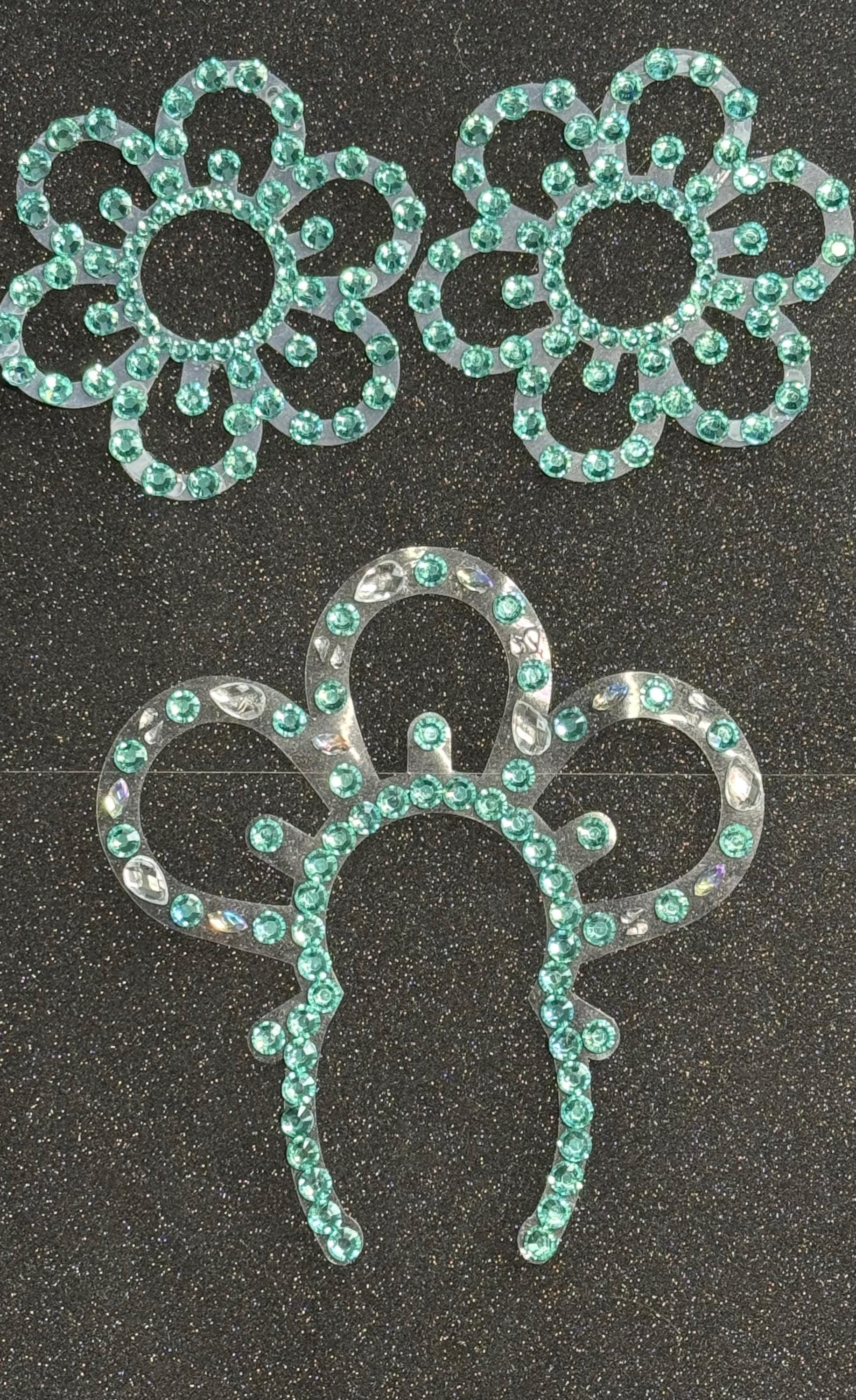 Rhinestone Flower Nipple Pasty | Rave Body Jewelry | Discreet Packaging