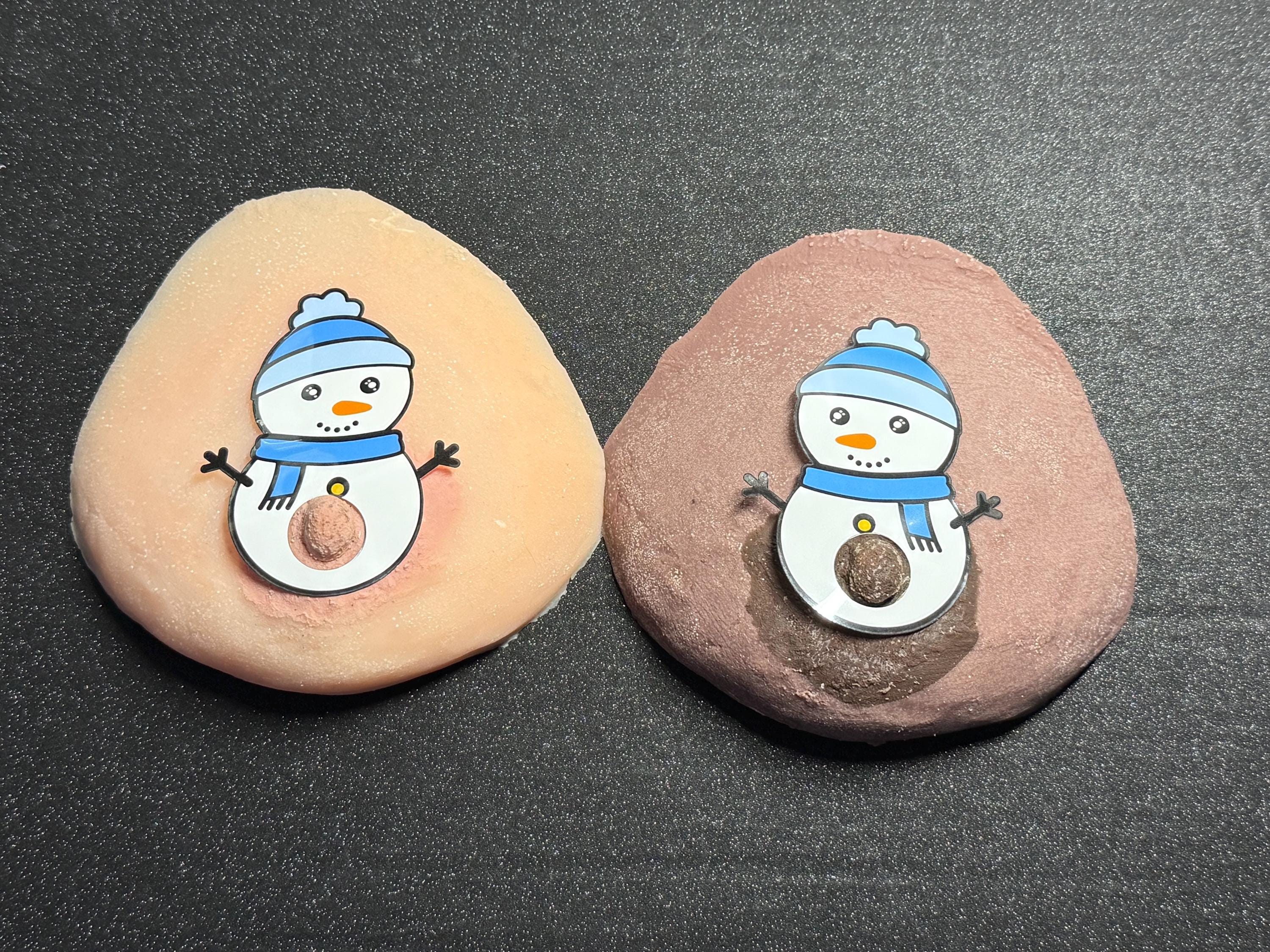 Snowman Nipple Stickers | Blue Scarf Holiday Pasties | Christmas Body Stickers | Winter Party Accessory | Funny Adult Gift
