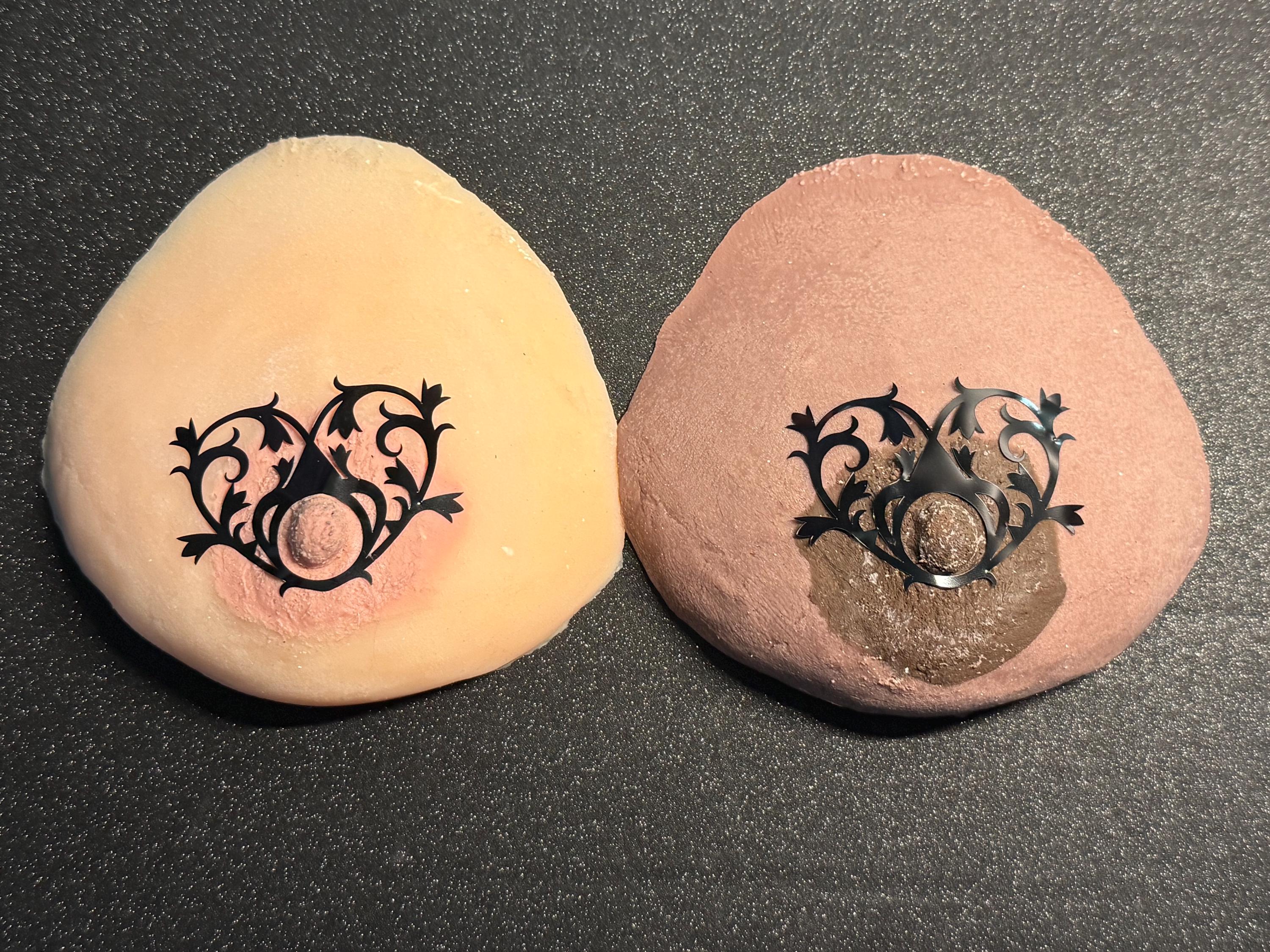 Gothic Wavey Heart | Gothic Pasty | Blackwork | Dark Romance | Discreet Packaging