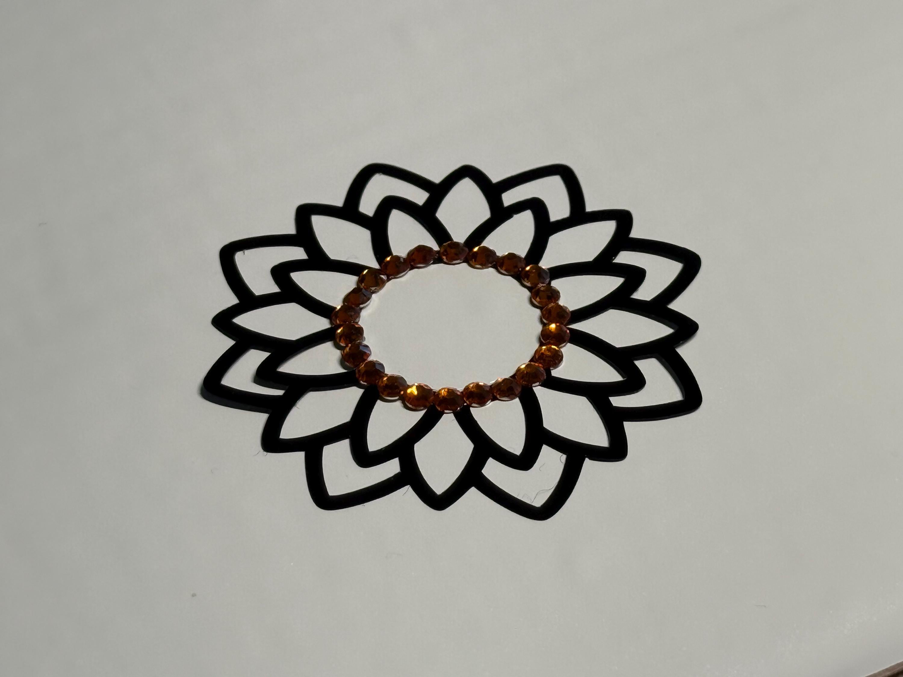 Rhinestone Flower Body Pasty | Rave Festival Body Jewelry | Discreet Packaging
