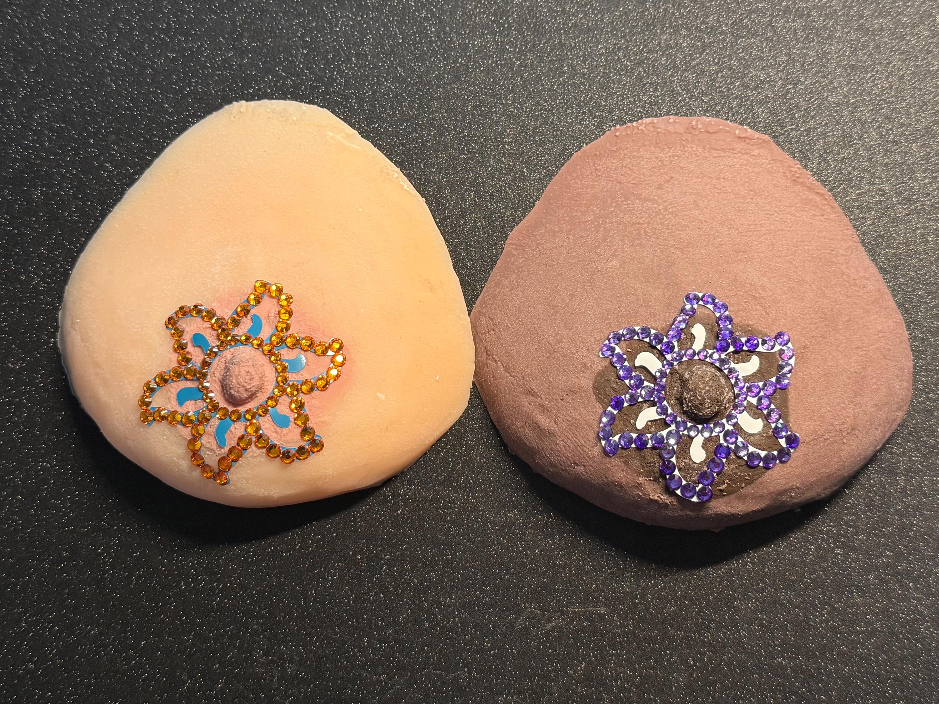 Rhinestone Flower Nipple Pasty | Rave Body Jewelry | Discreet Packaging