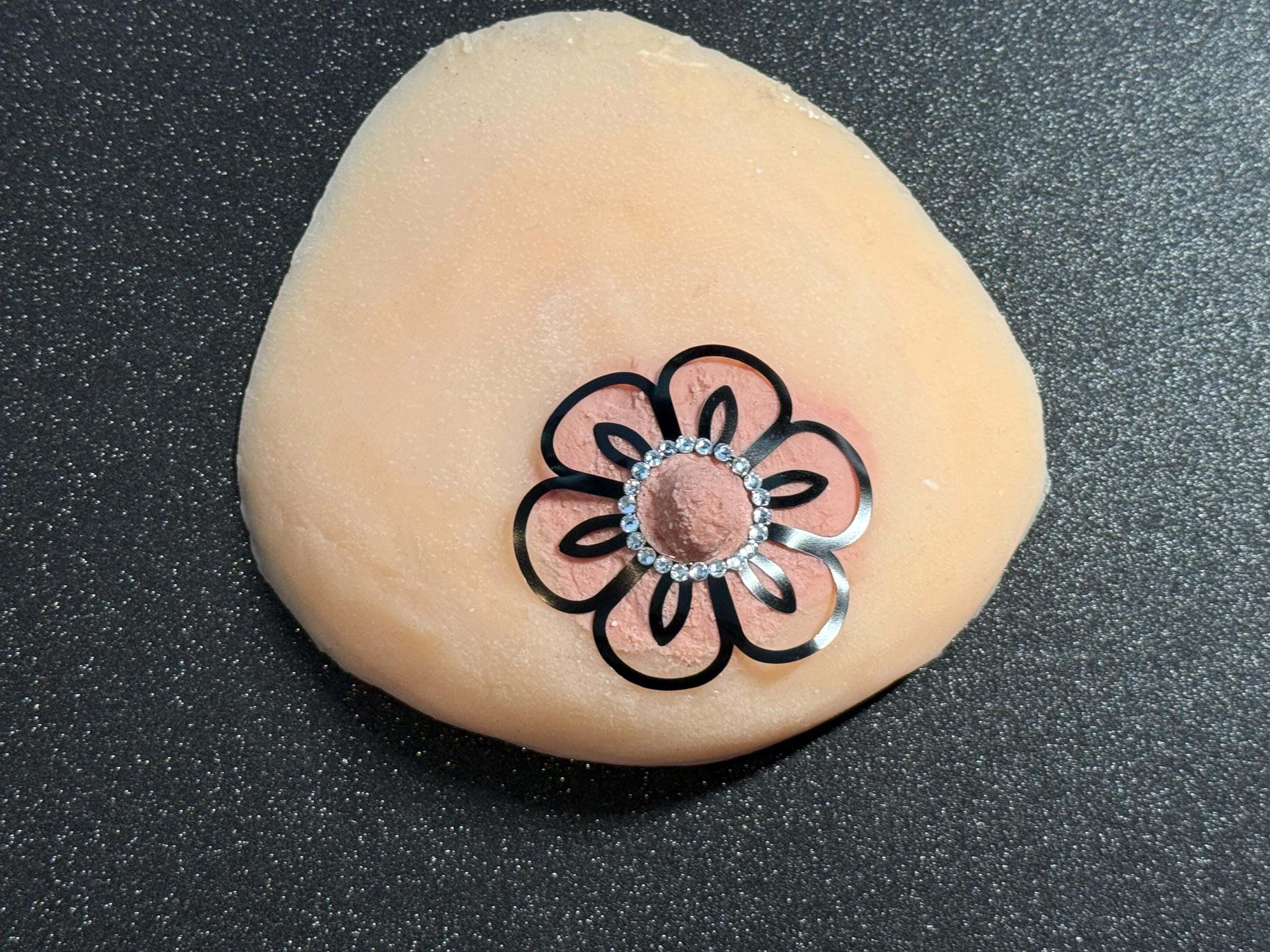 Rhinestone Flower Body Pasty | Rave Festival Body Jewelry | Discreet Packaging
