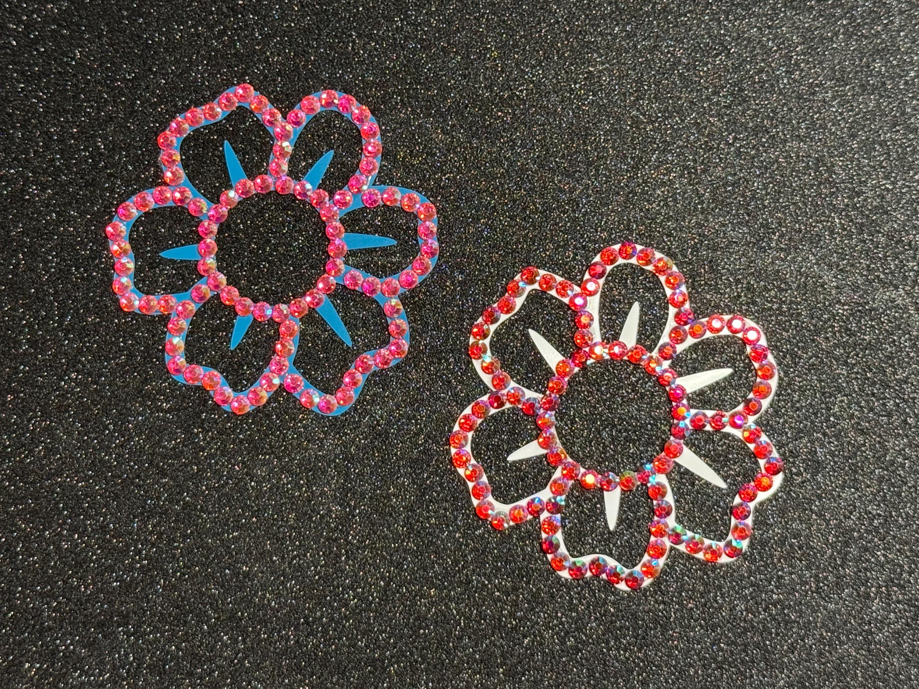 Rhinestone Flower Nipple Pasty | Rave Body Jewelry | Discreet Packaging