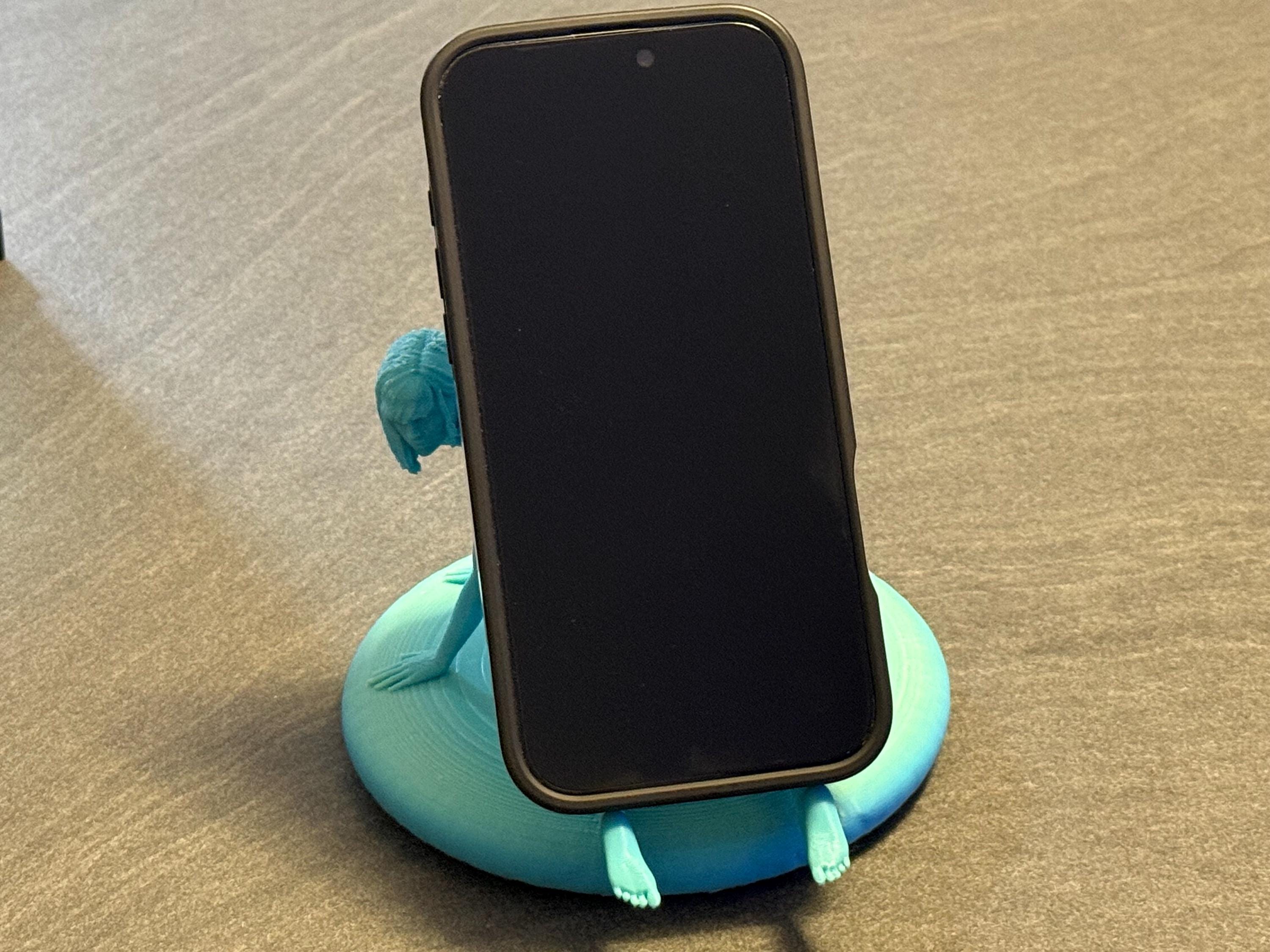 Figurative Lady Sculpture Phone Stand | Artistic Nude Desk Display | Discreet Packaging