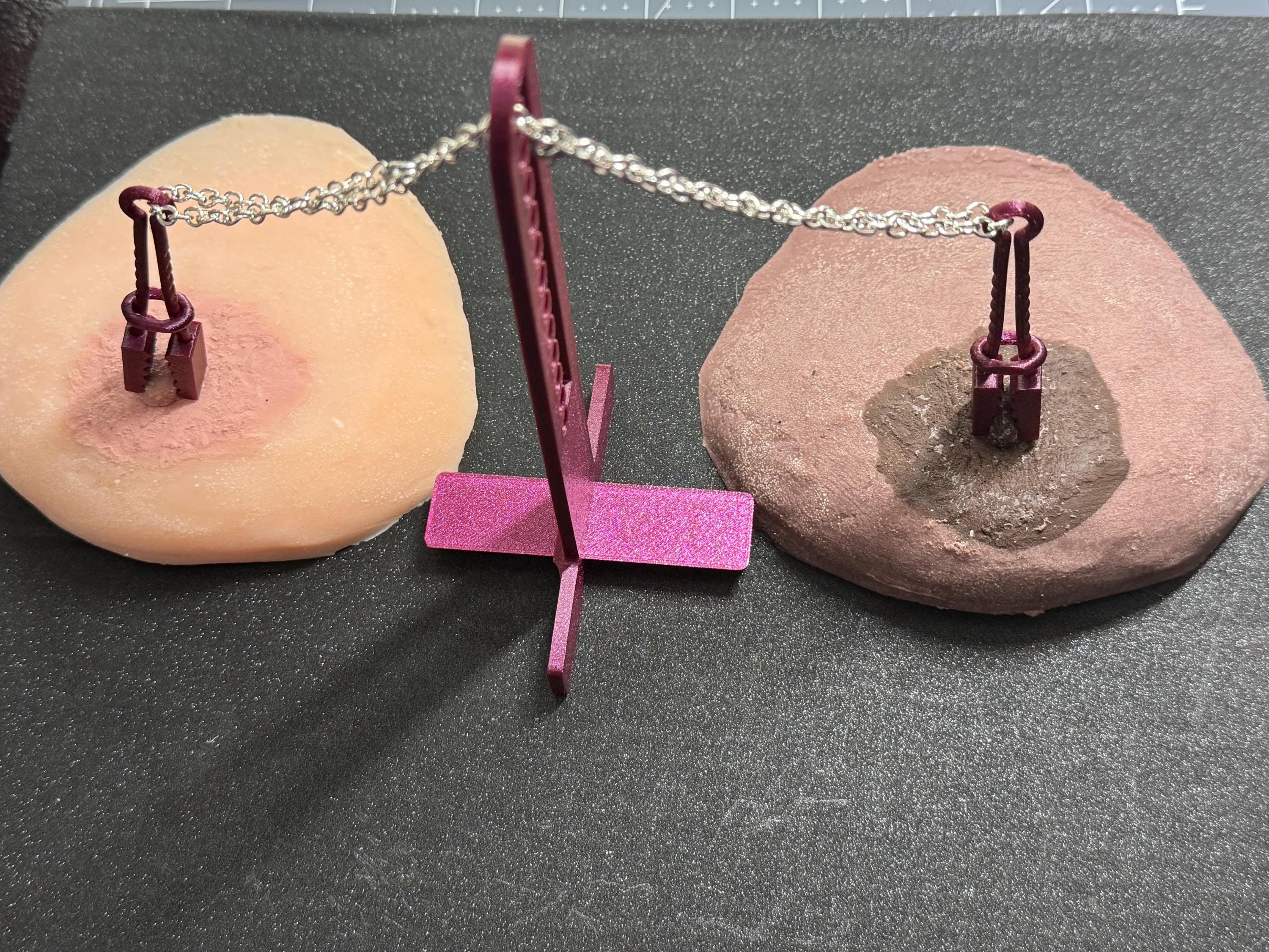 Adjustable Bondage Restraint Display Stand | BDSM Rope & Chain Accessory | Kink Lifestyle Gear | Discreet Packaging
