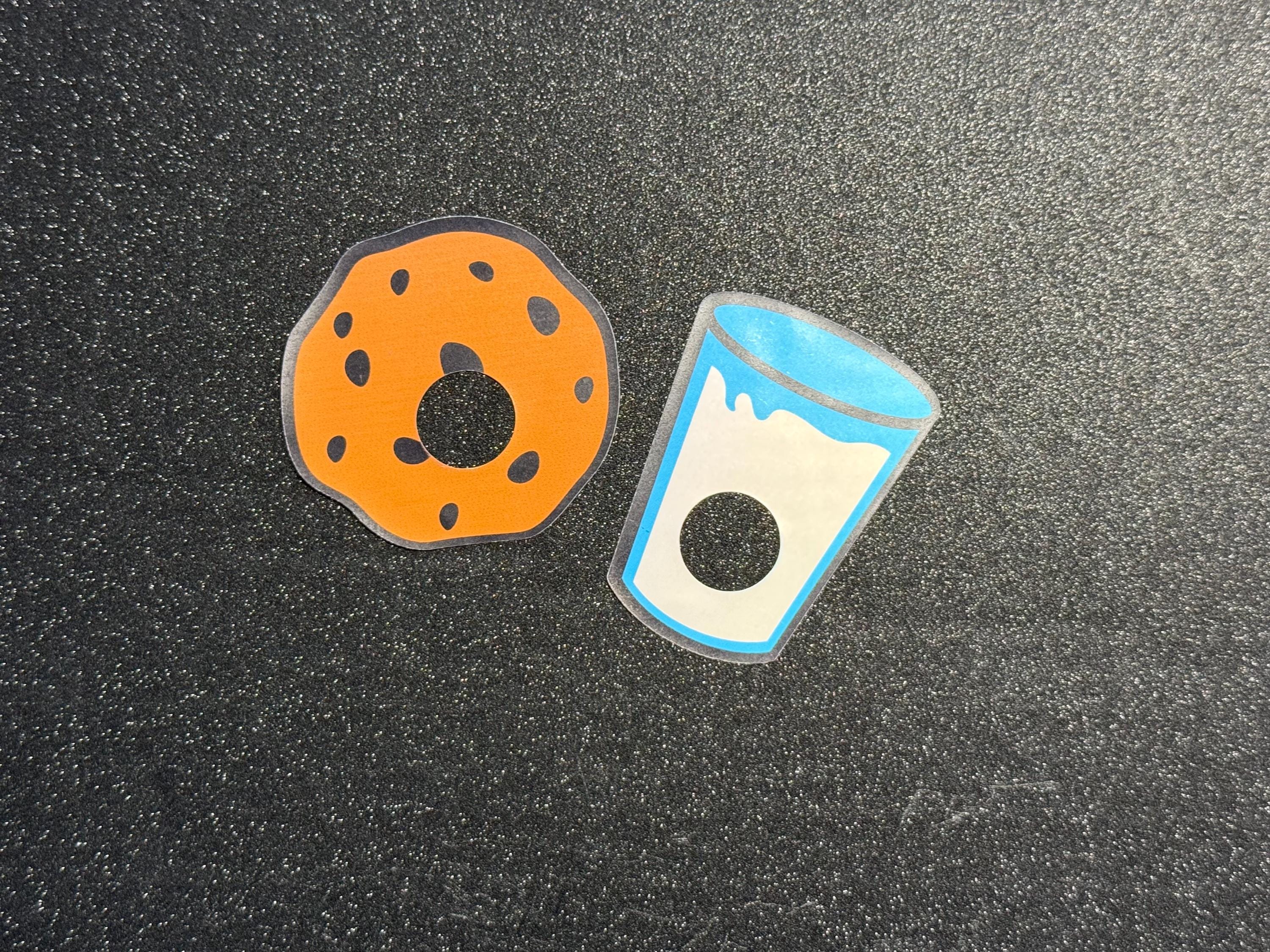 Cookies & Milk Nipple Stickers | Funny Food Pasties | Playful Pair for Festivals or Gifts | Discreet Packaging