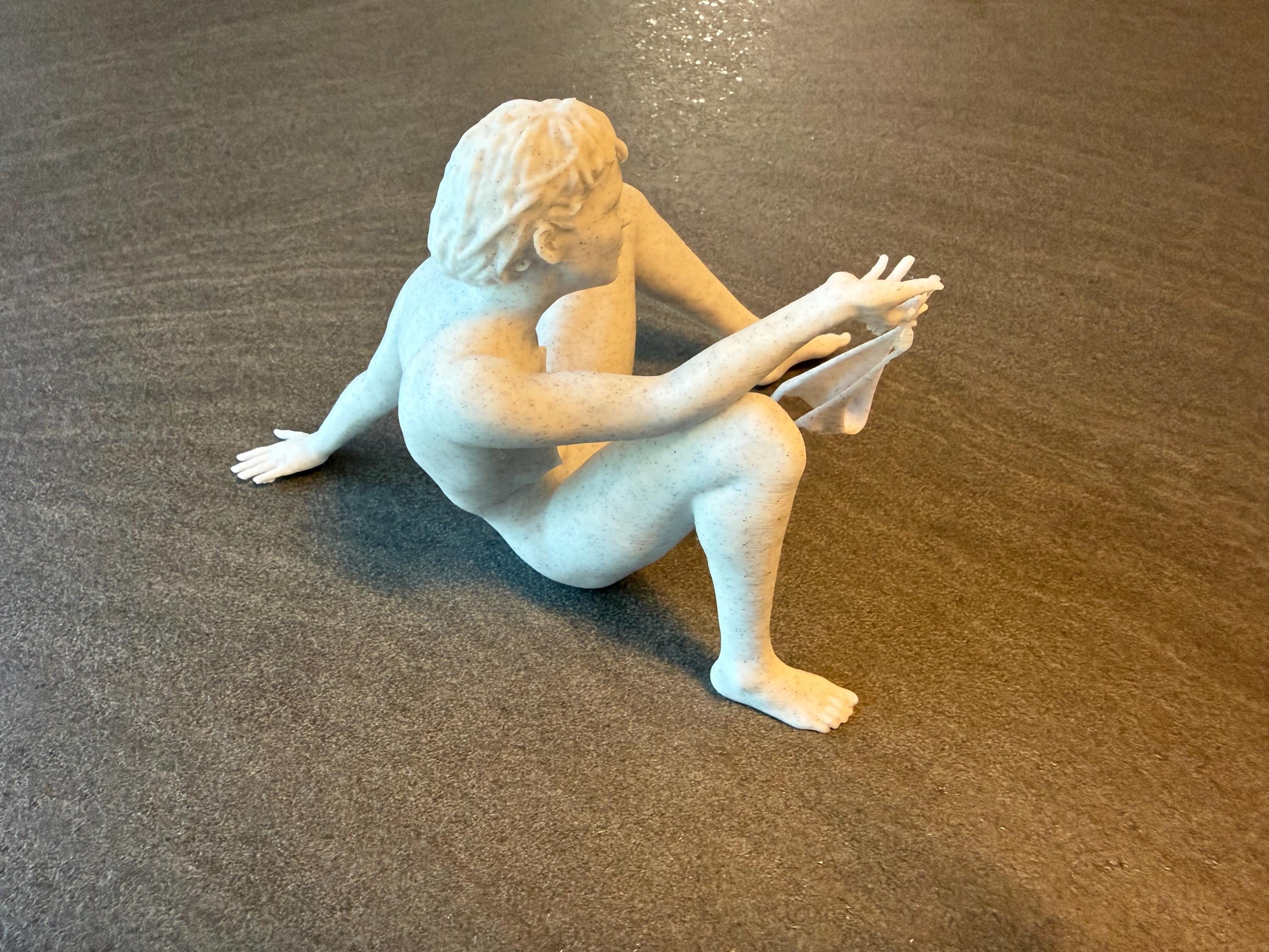 Reclining Pose Statue | Nude Woman Sculpture | Contemporary Body Art Decor | Discreet Packaging