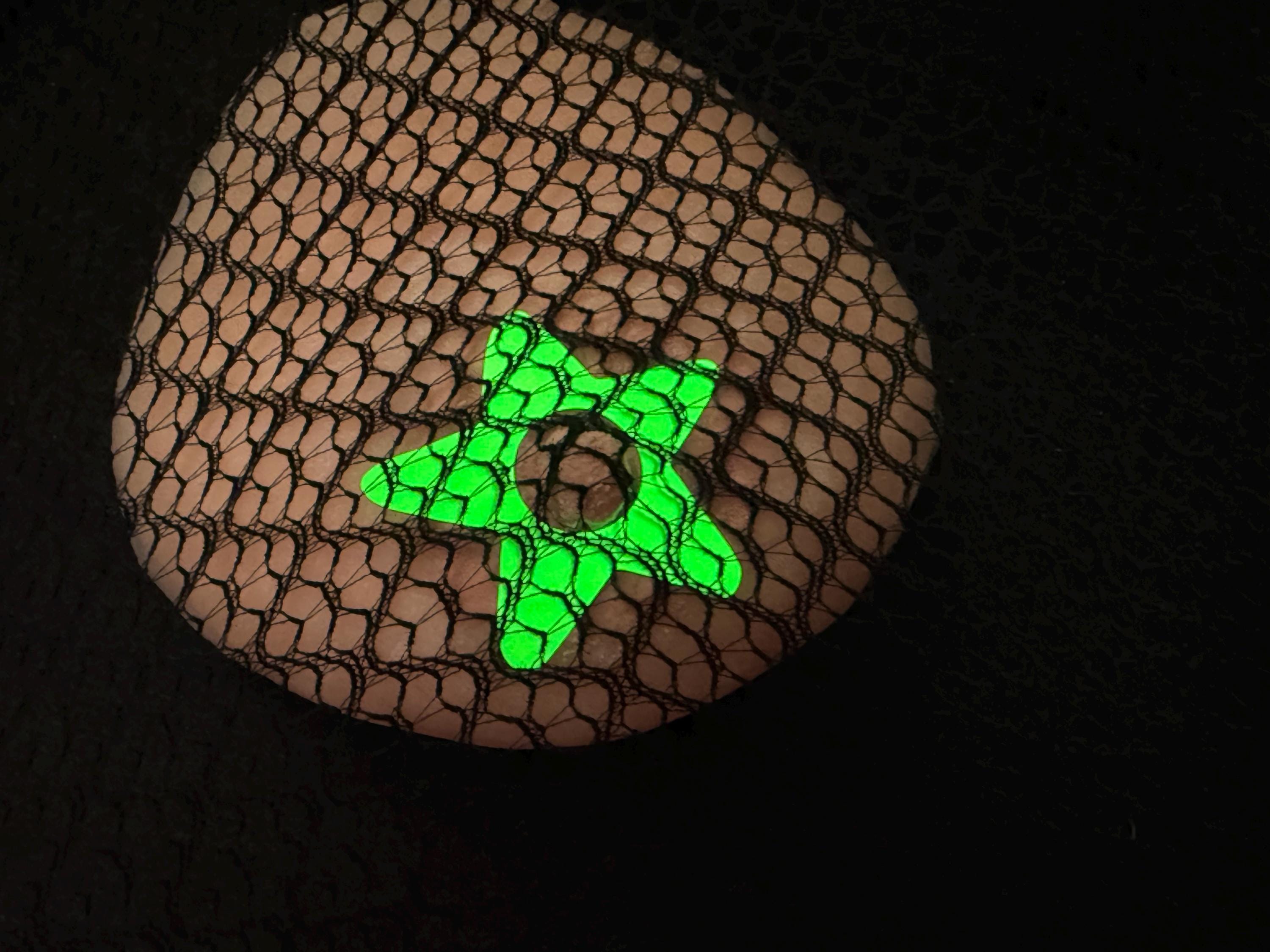 Luminous Green Glow-in-the-Dark Pasties | UV Reactive Shapes | Discreet Packaging