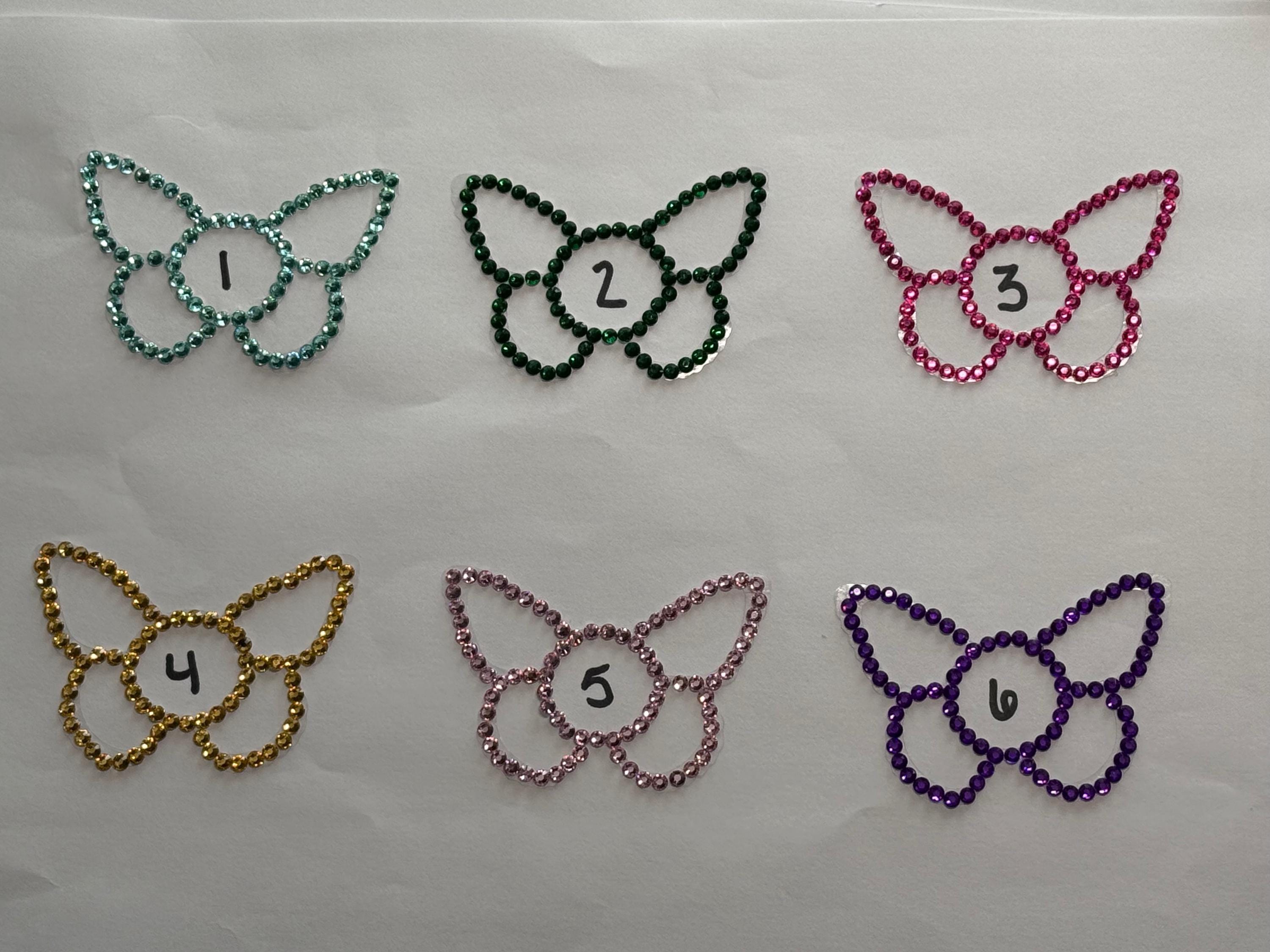 Rhinestone Butterfly Pasties | Rave Festival Body Jewelry | Discreet Packaging