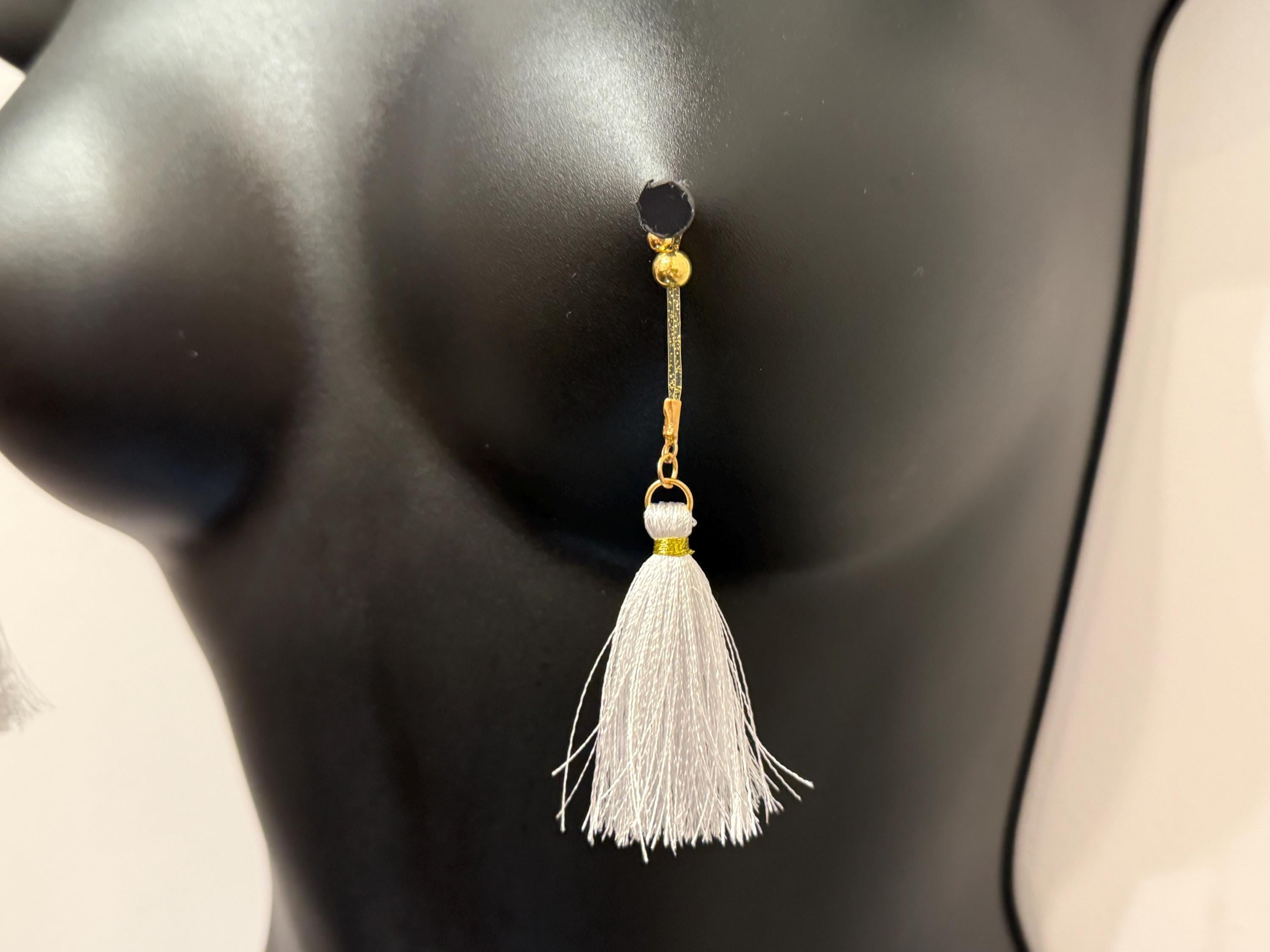 Dangling Nipple Tassels | 18K Gold Plated | Non-Pierced Jewelry | Discreet Packaging