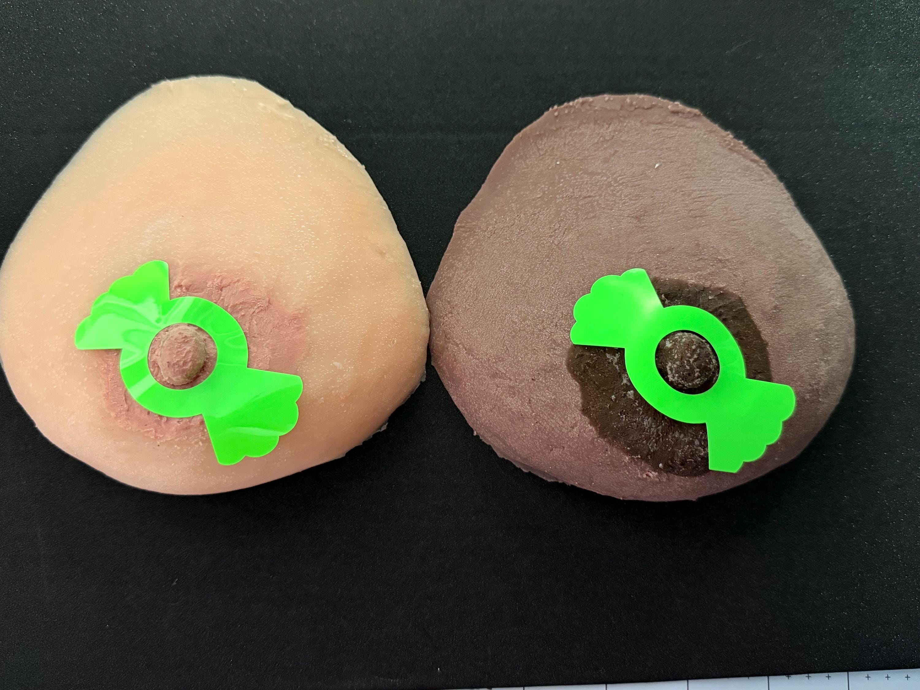 Luminous Green Glow-in-the-Dark Pasties | UV Reactive Shapes | Discreet Packaging