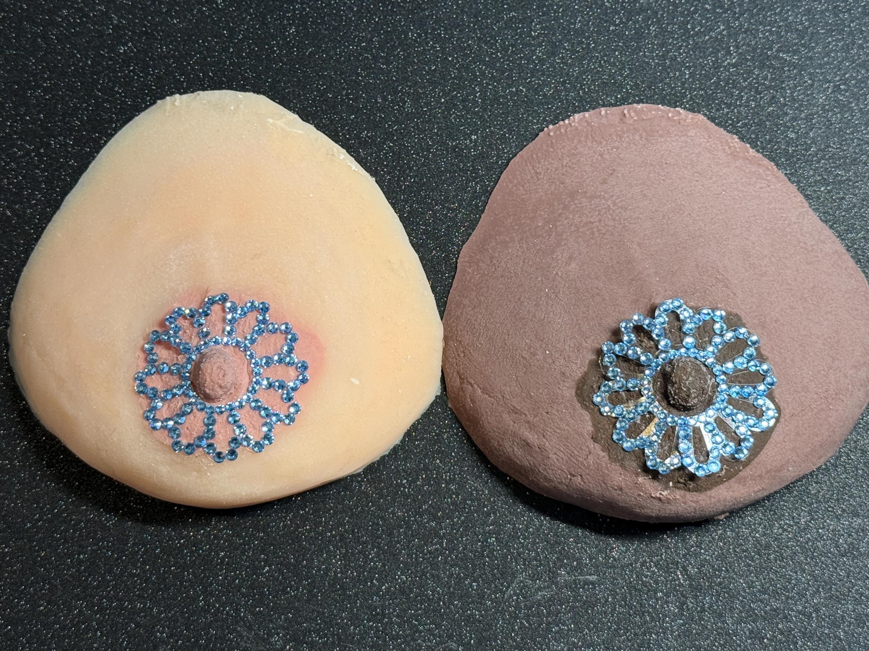 Rhinestone Flower Nipple Pasty | Rave Body Jewelry | Discreet Packaging