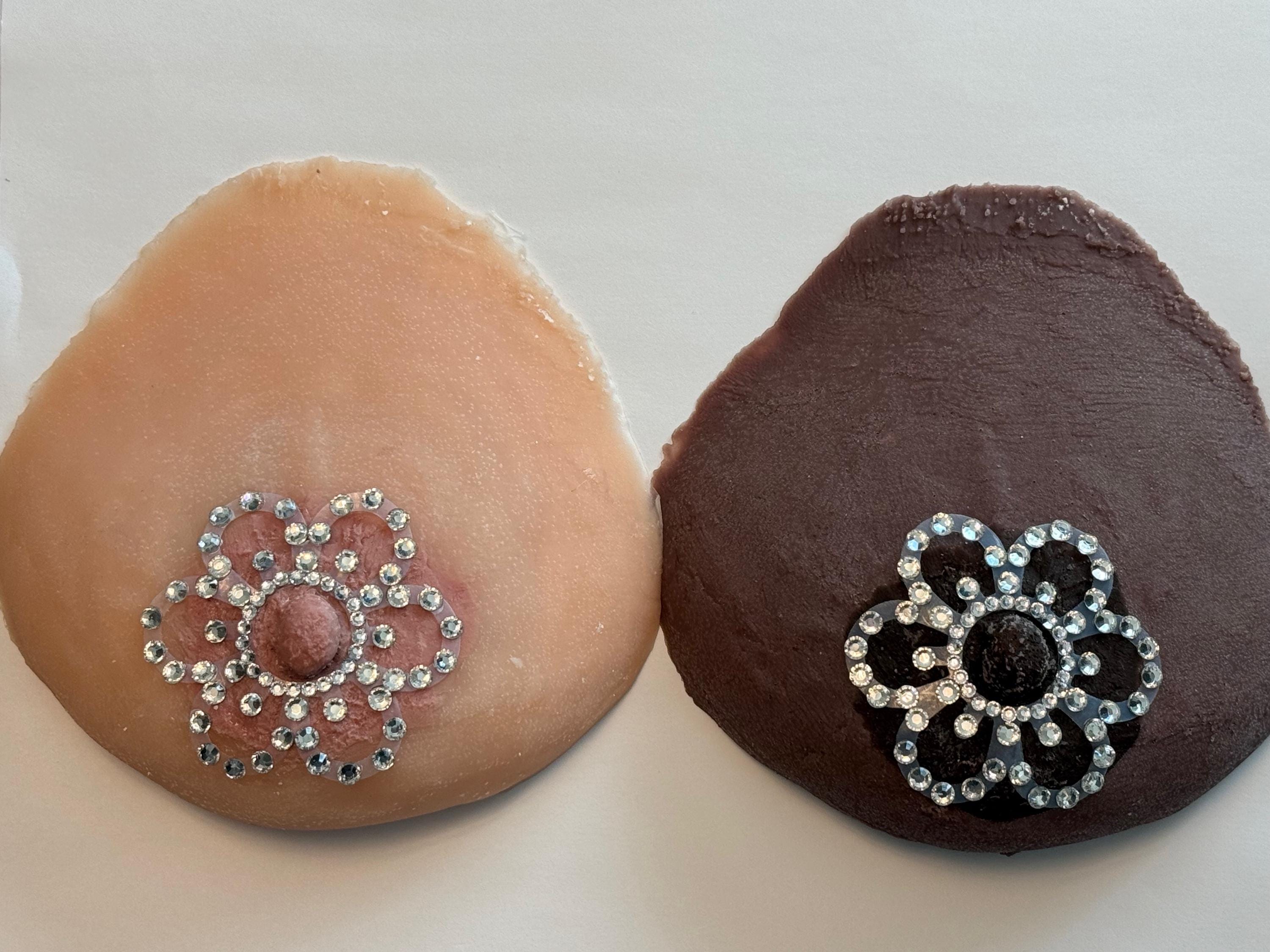 Rhinestone Flower Nipple Pasty | Rave Body Jewelry | Discreet Packaging