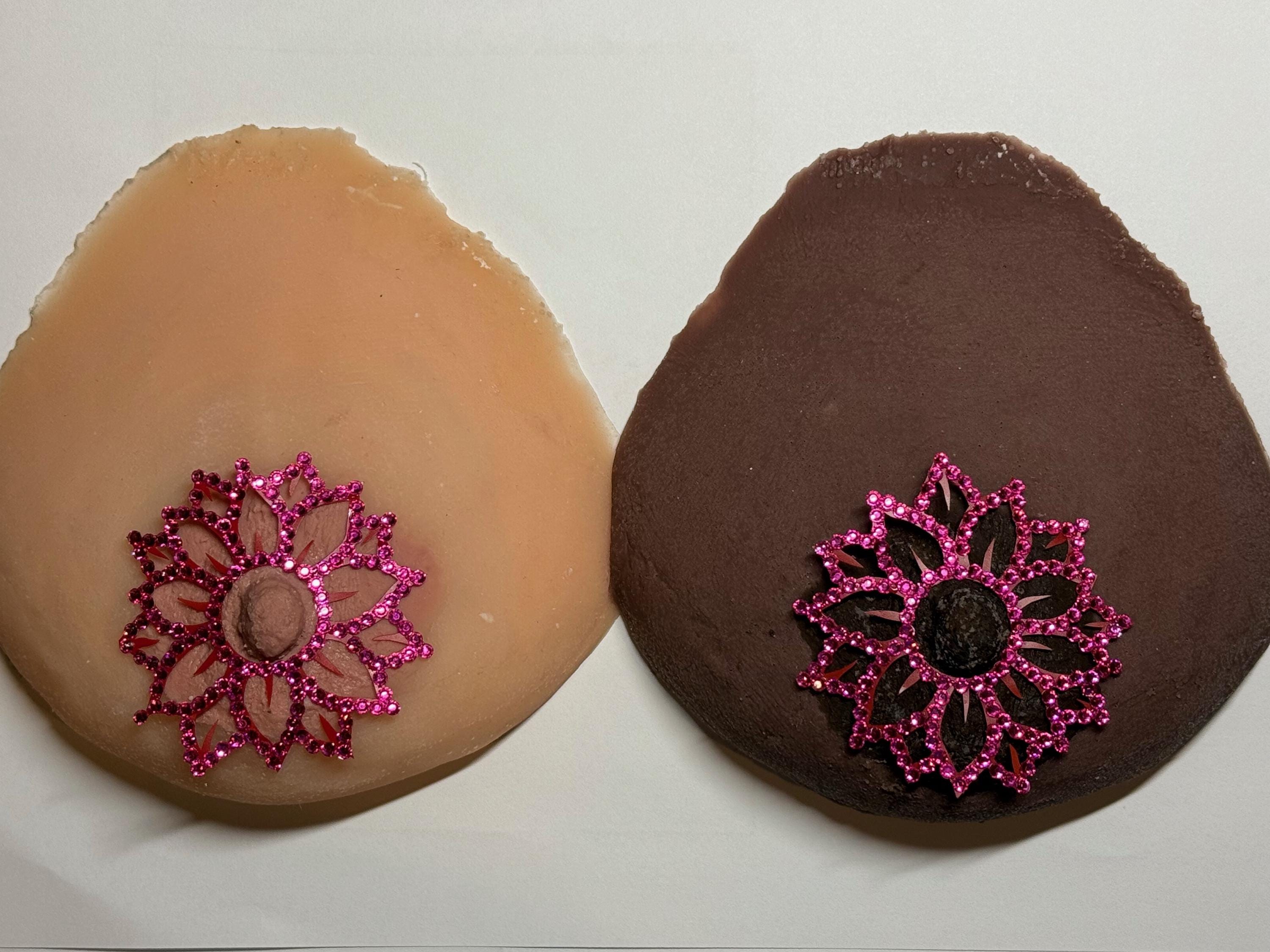 Rhinestone Flower Nipple Pasty | Rave Body Jewelry | Discreet Packaging